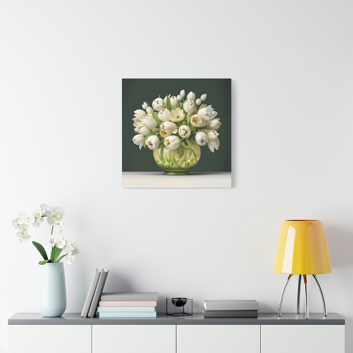 Lovely Tulips in a Vase - Matte Canvas, Stretched, 1.25"