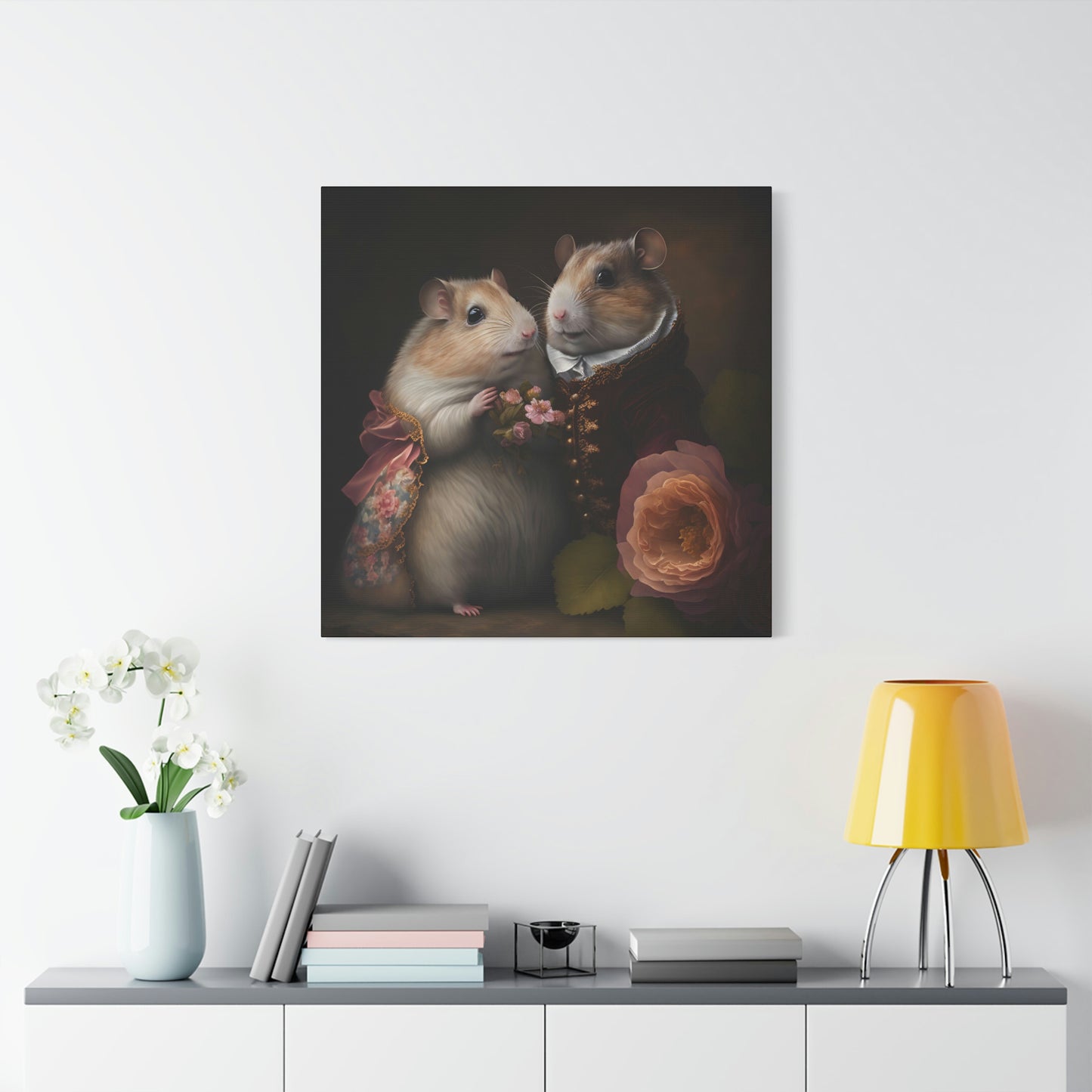 Mr. and Mrs. Whiskers - Matte Canvas, Stretched, 1.25"