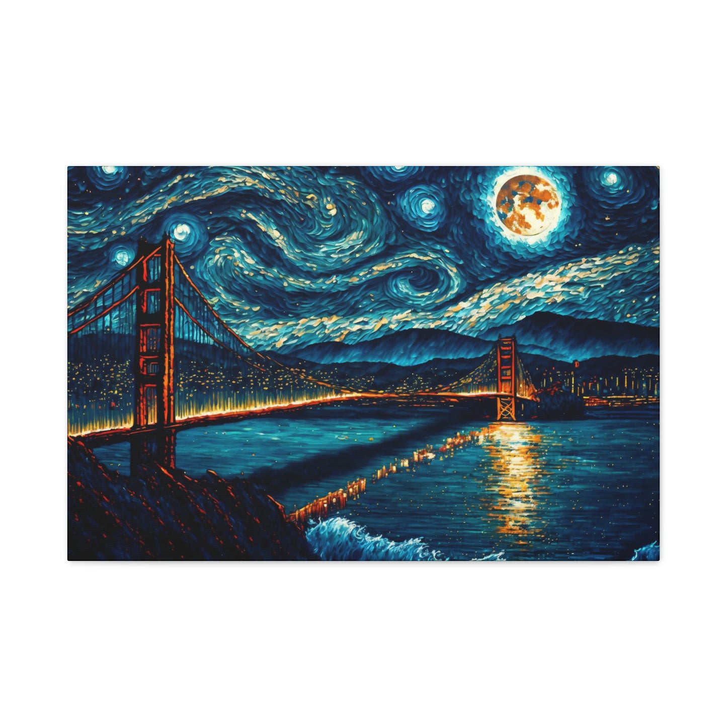 Starry Francisco - Matte Canvas, Stretched, 1.25"