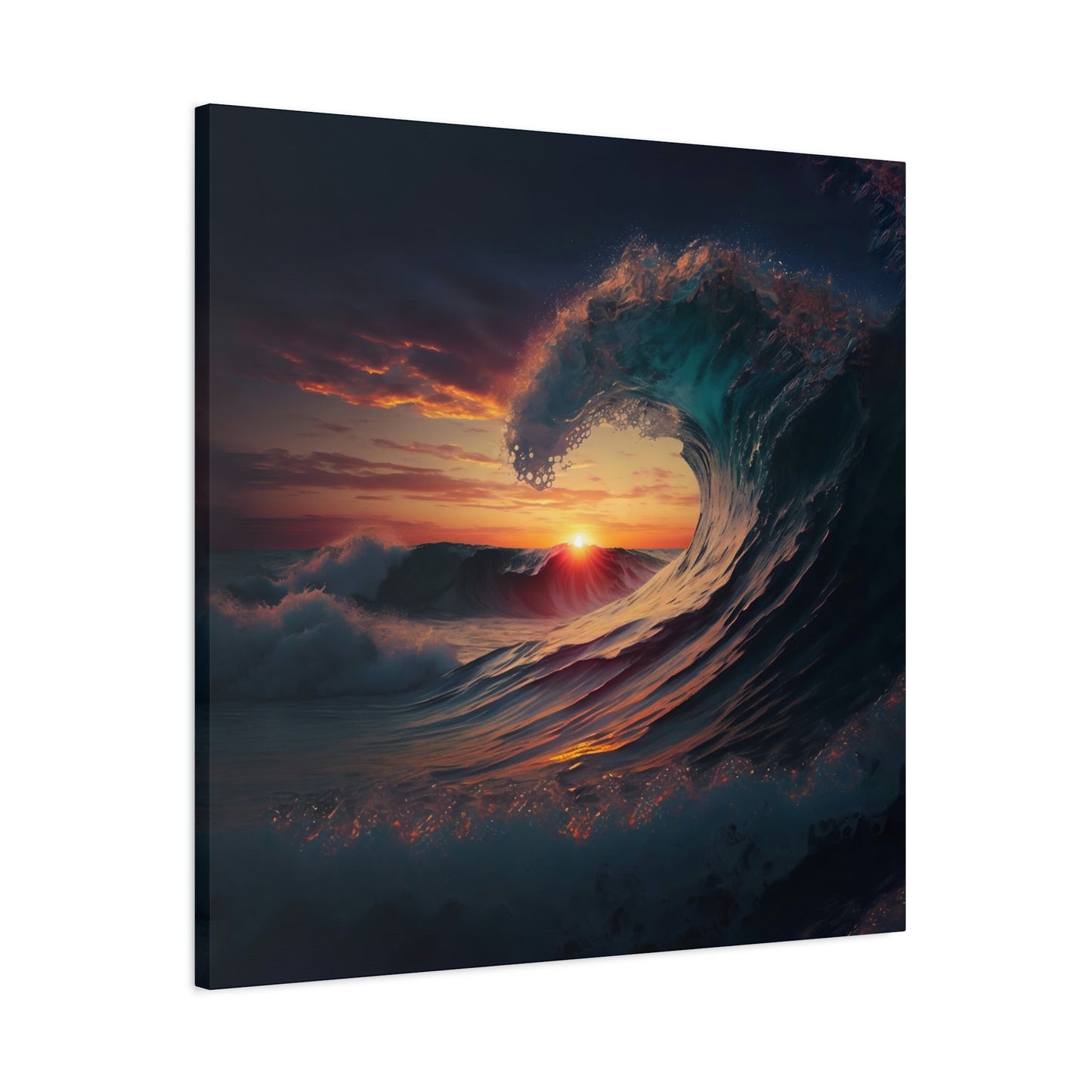 Sunset Waves - Matte Canvas, Stretched, 1.25"