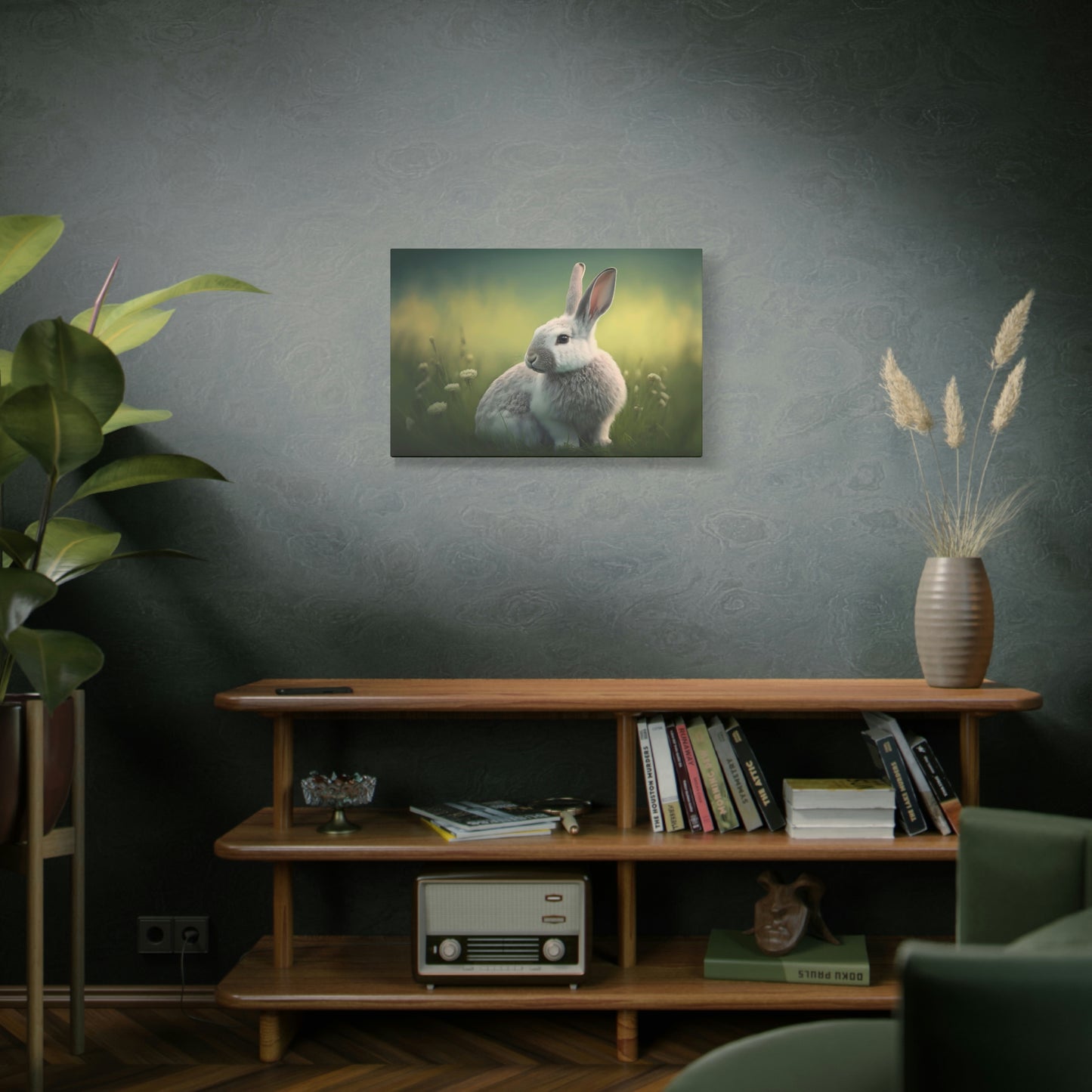 Rabbit in the Field - Matte Canvas, Stretched, 1.25"