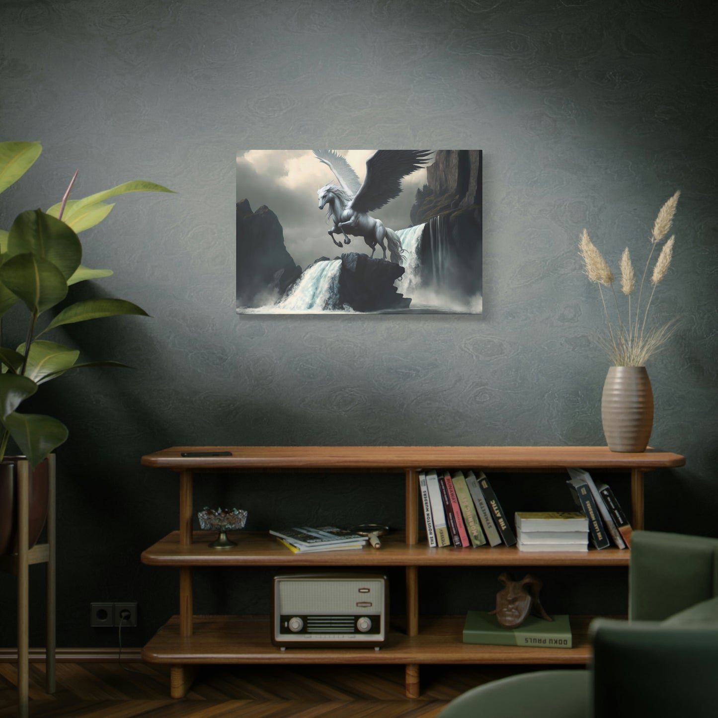 Pegasus Spreads Wings - Matte Canvas, Stretched, 1.25"