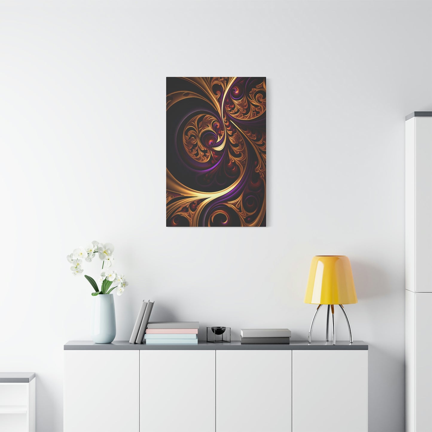 Gilded Swirls - Matte Canvas, Stretched, 1.25"