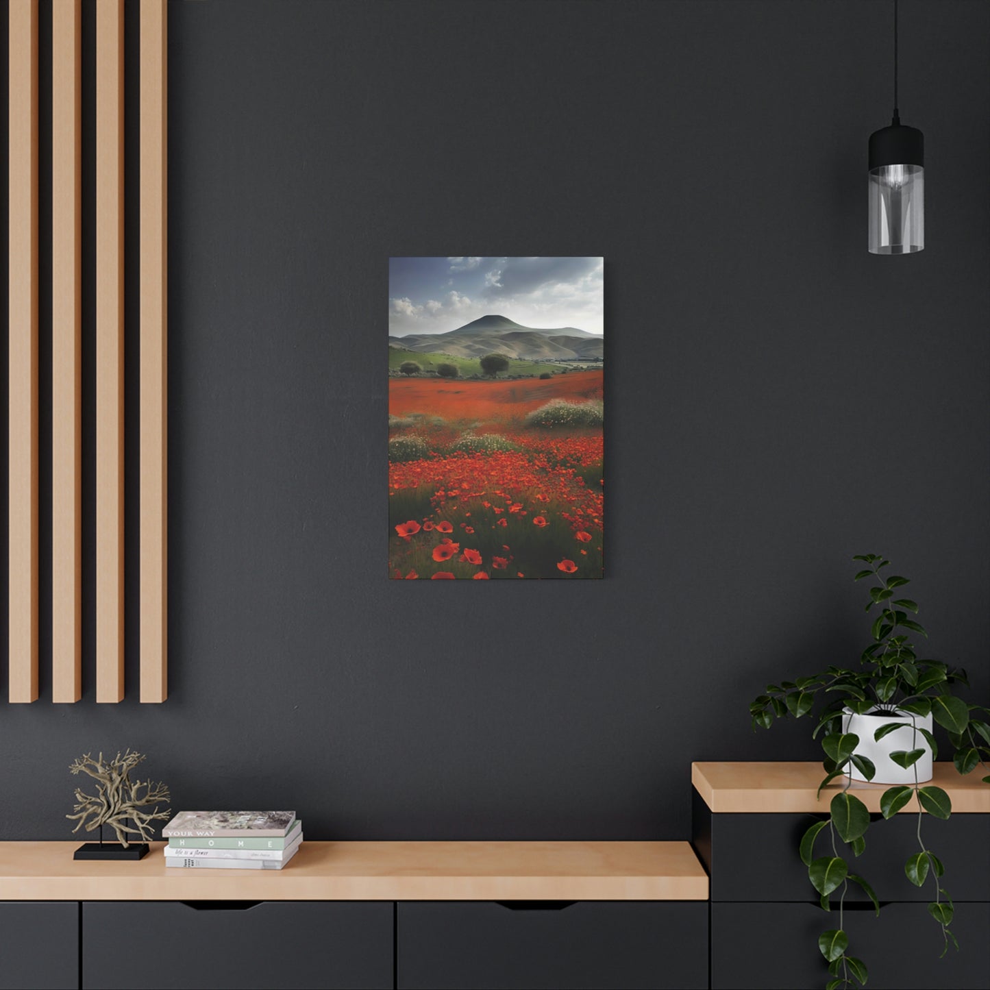 Poppy Field - Matte Canvas, Stretched, 1.25"