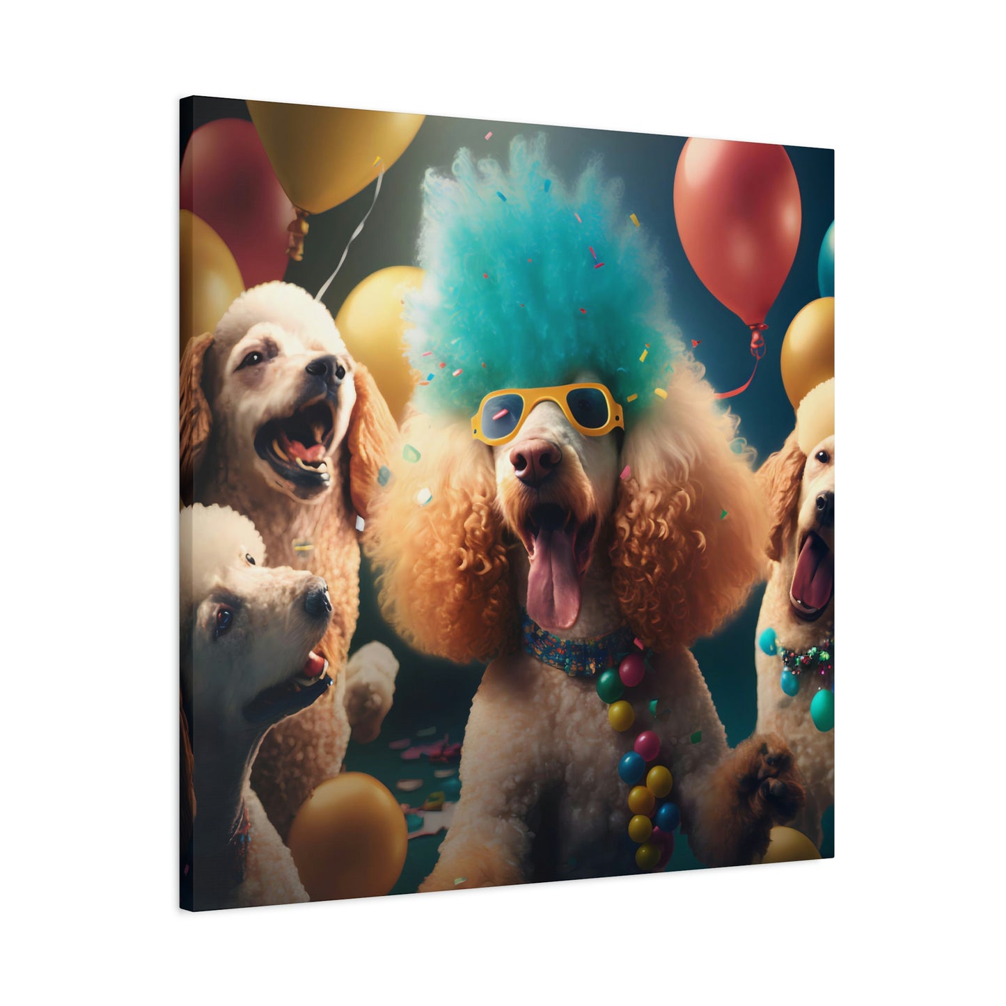 Poodle Party - Matte Canvas
