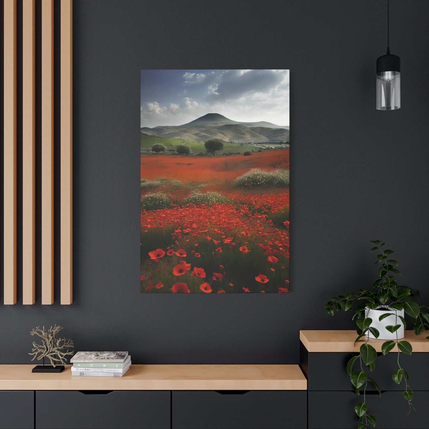 Poppy Field - Matte Canvas, Stretched, 1.25"