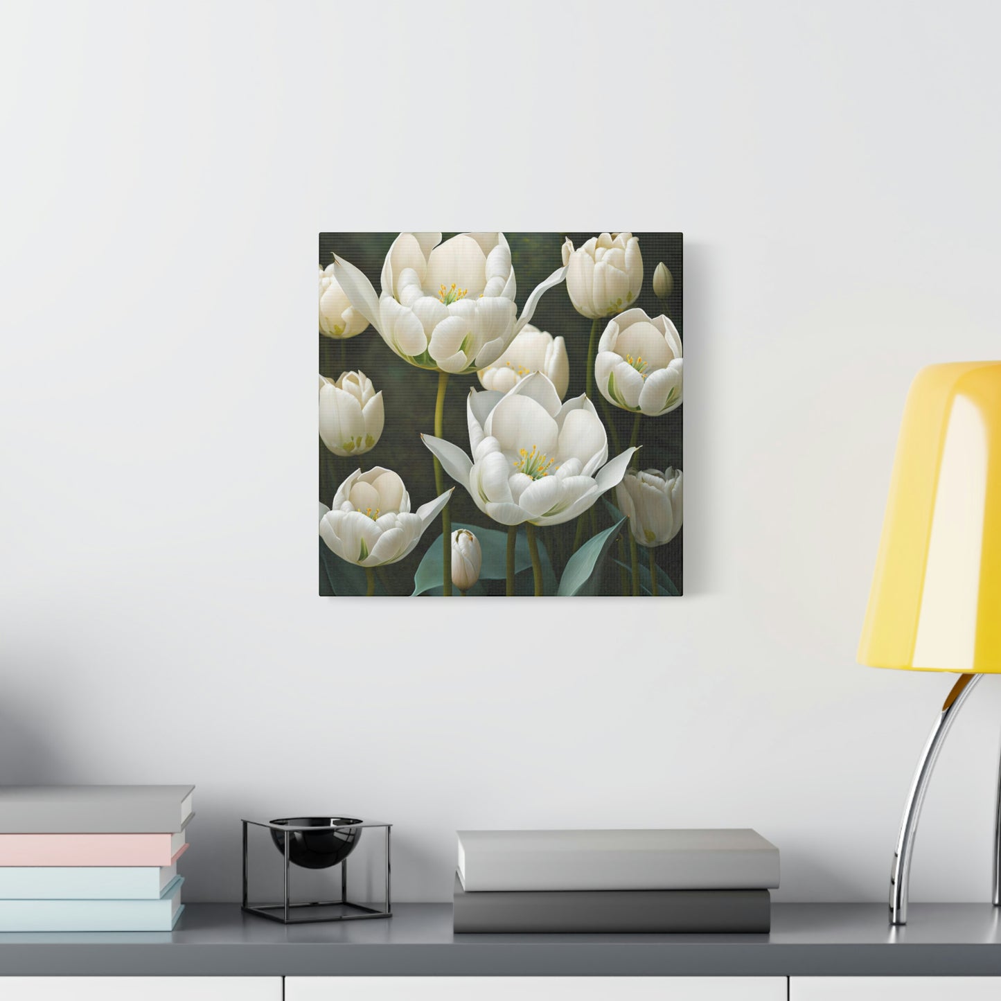 White Tulips - Matte Canvas, Stretched, 1.25"