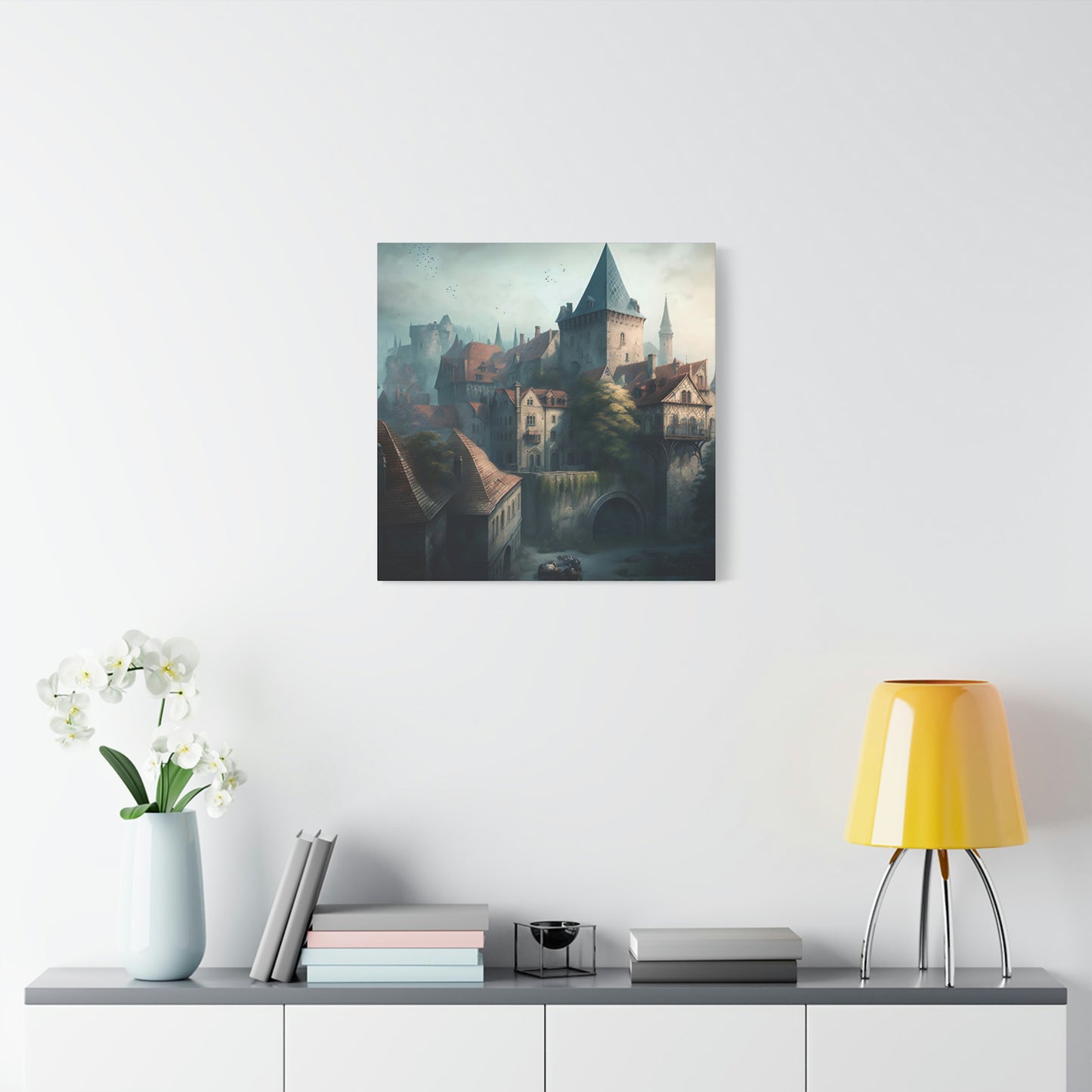 Castle Townscape - Matte Canvas, Stretched, 1.25"