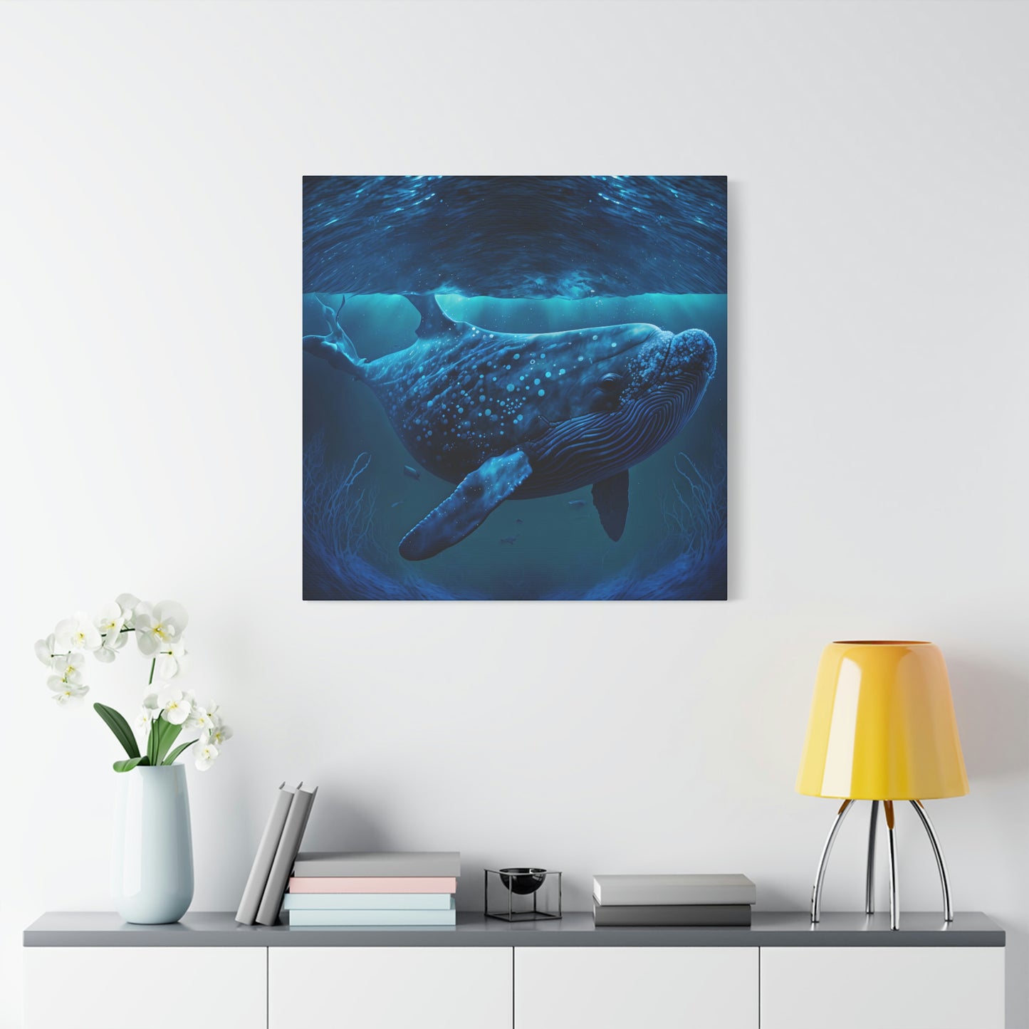 Blue Underwater - Matte Canvas, Stretched, 1.25"