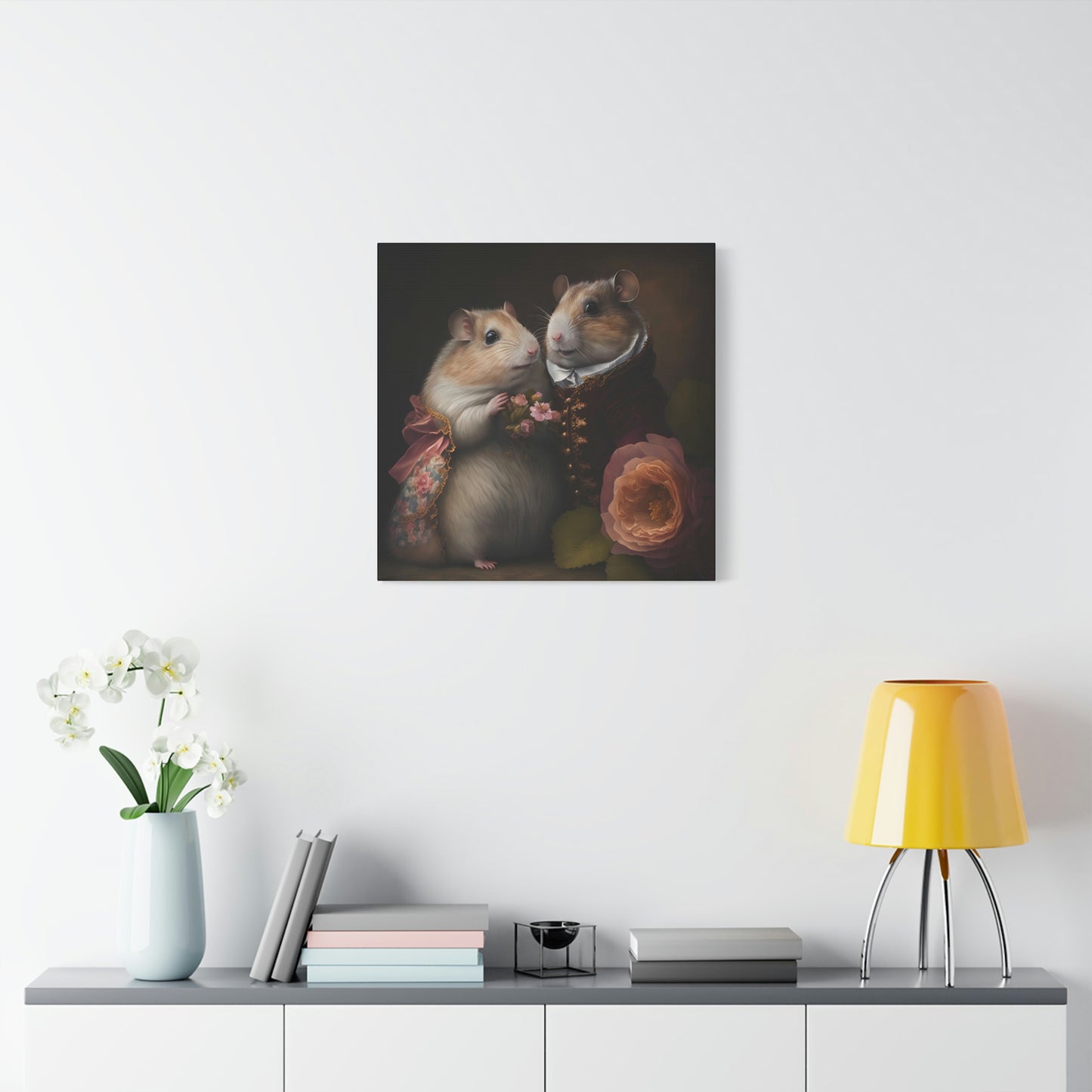 Mr. and Mrs. Whiskers - Matte Canvas, Stretched, 1.25"
