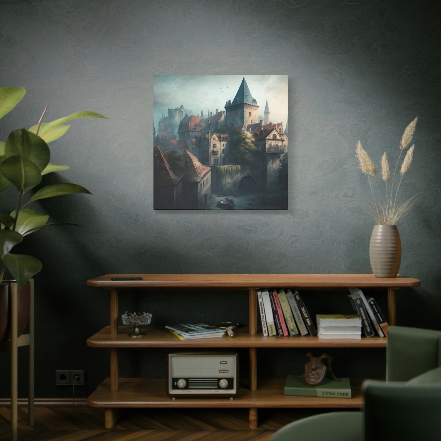 Castle Townscape - Matte Canvas, Stretched, 1.25"