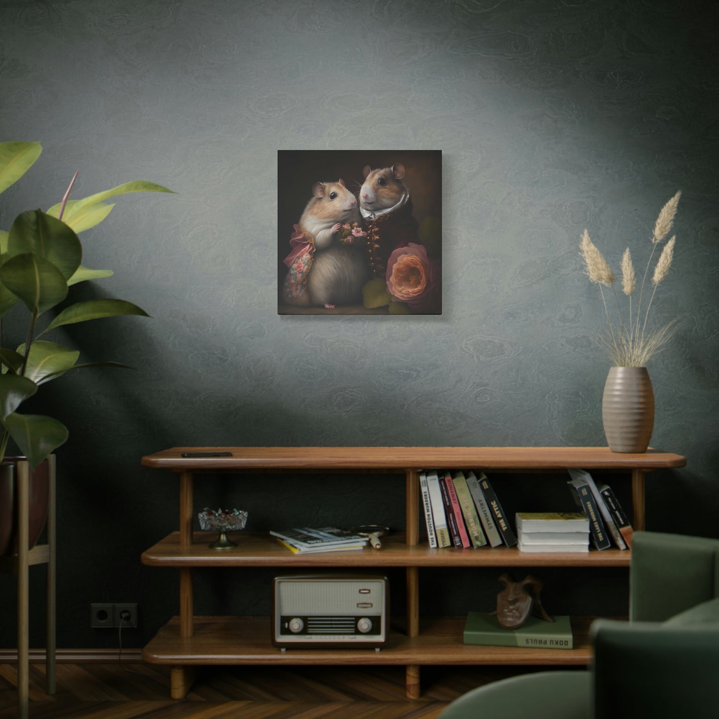 Mr. and Mrs. Whiskers - Matte Canvas, Stretched, 1.25"