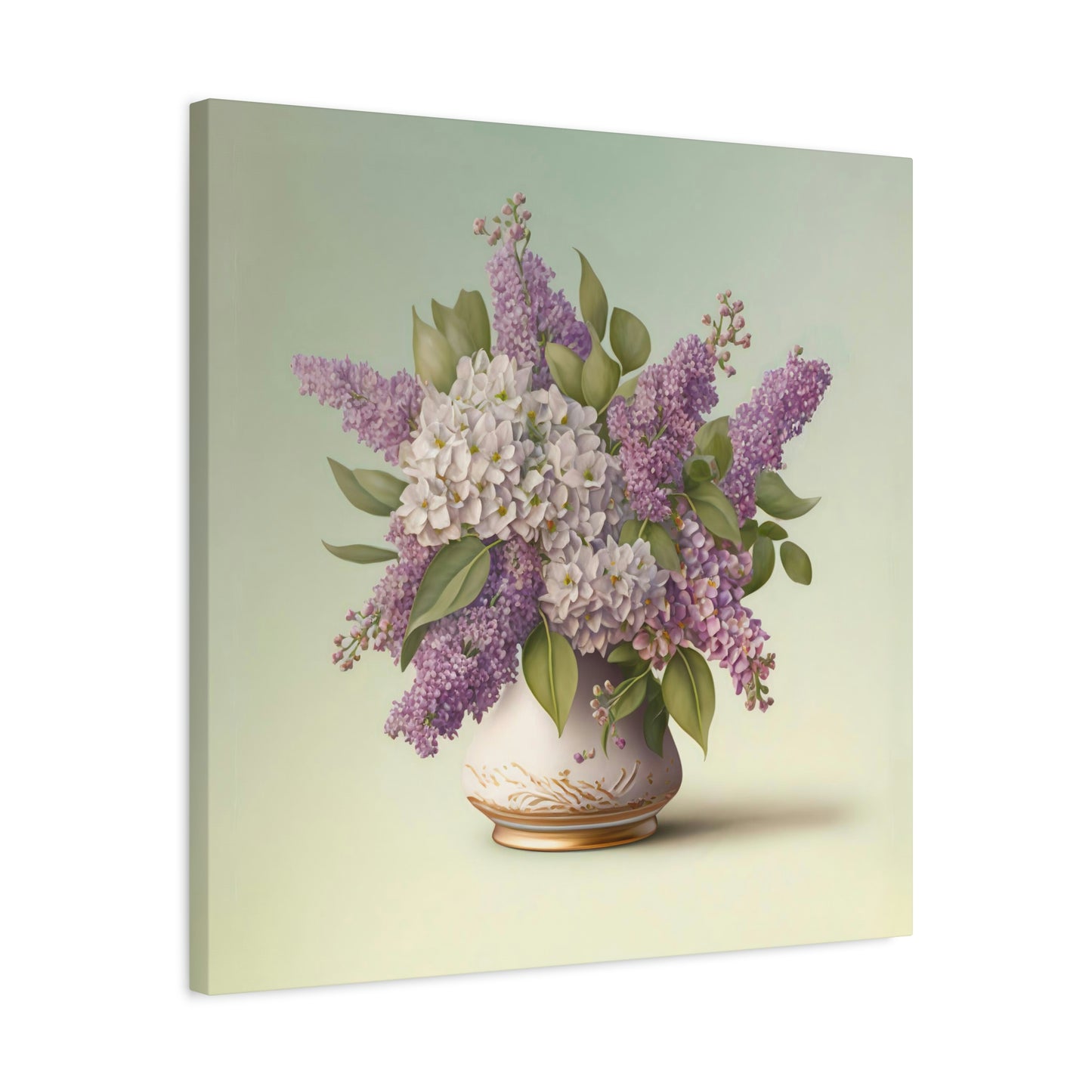 Lilacs In a Vase - Matte Canvas, Stretched, 1.25"