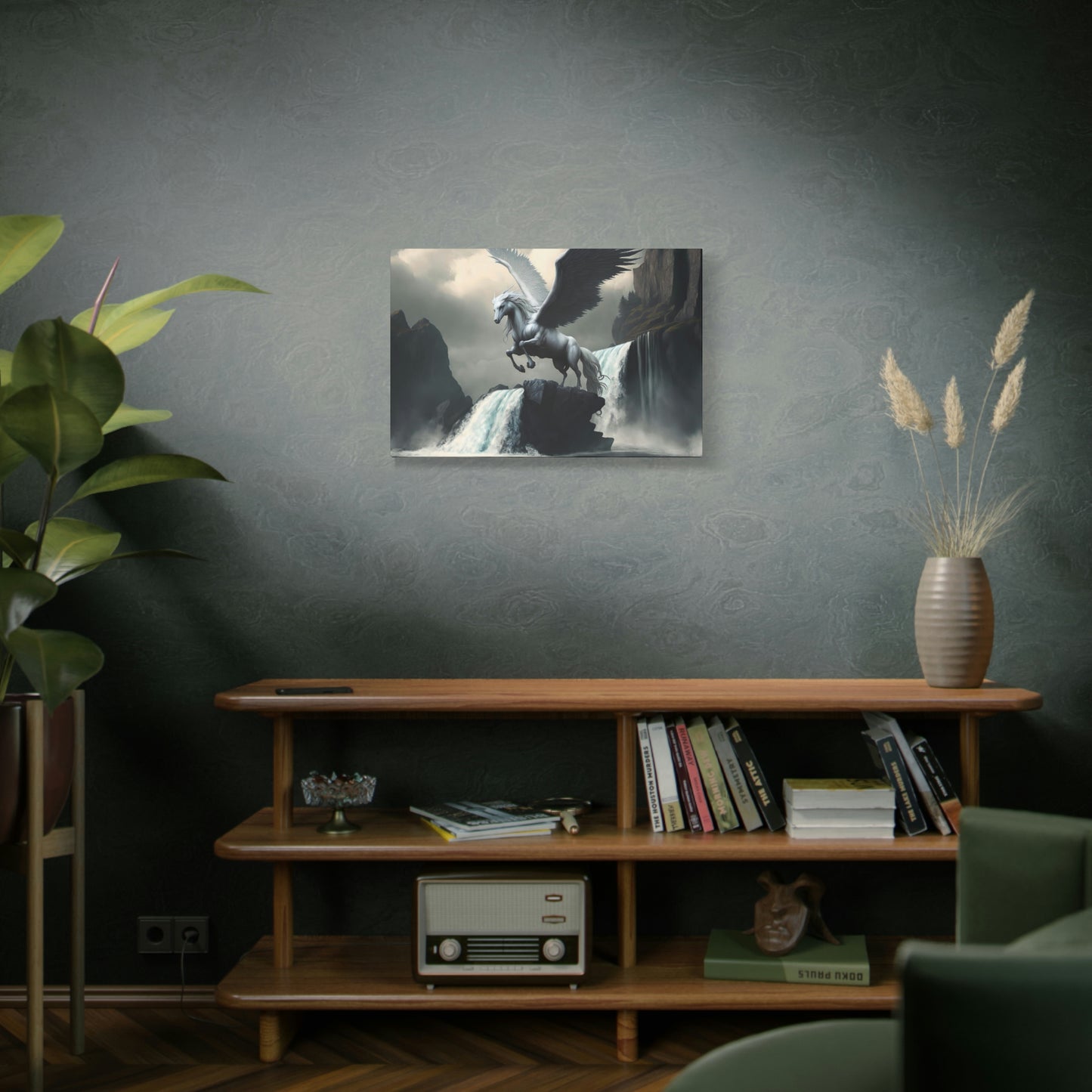 Pegasus Spreads Wings - Matte Canvas, Stretched, 1.25"