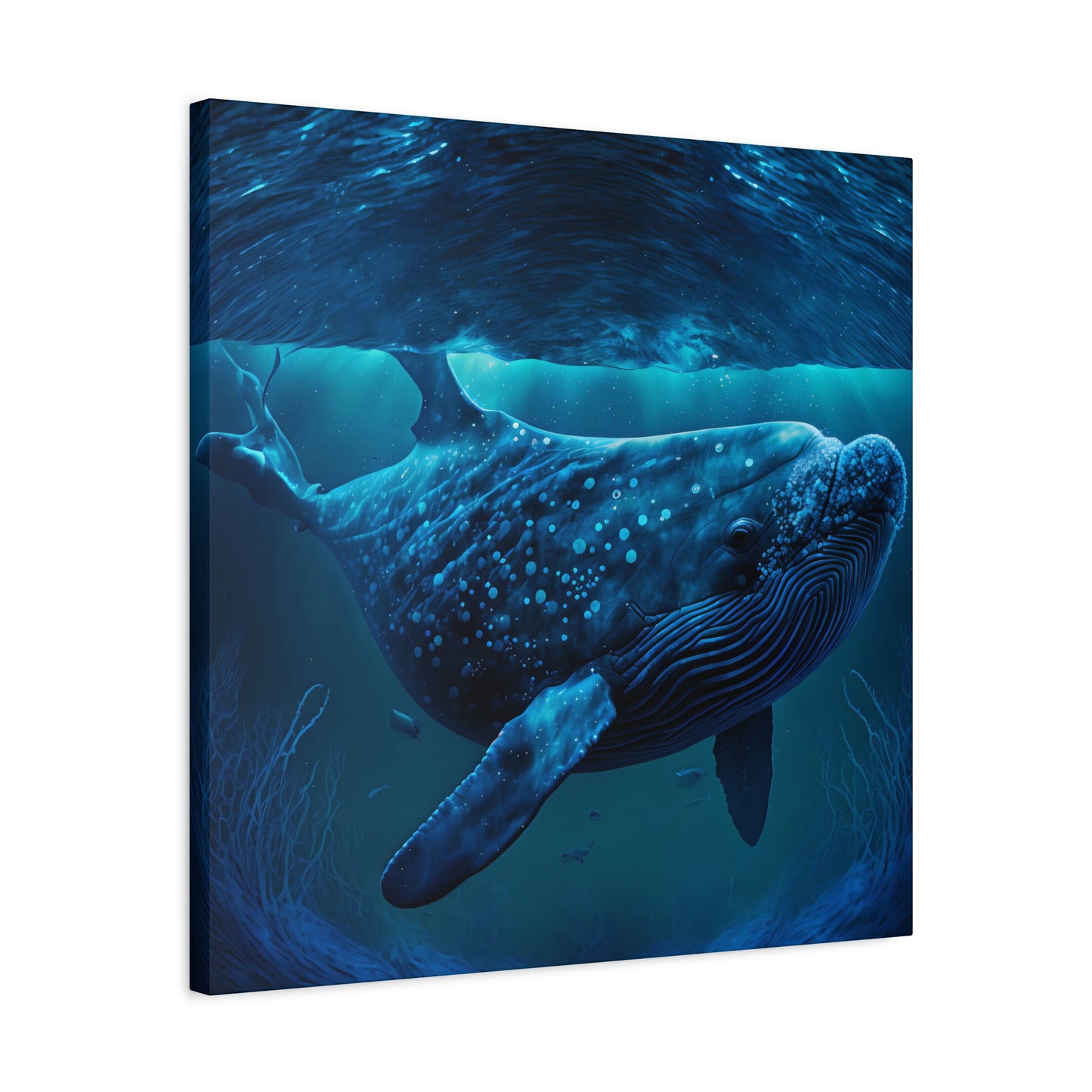 Blue Underwater - Matte Canvas, Stretched, 1.25"