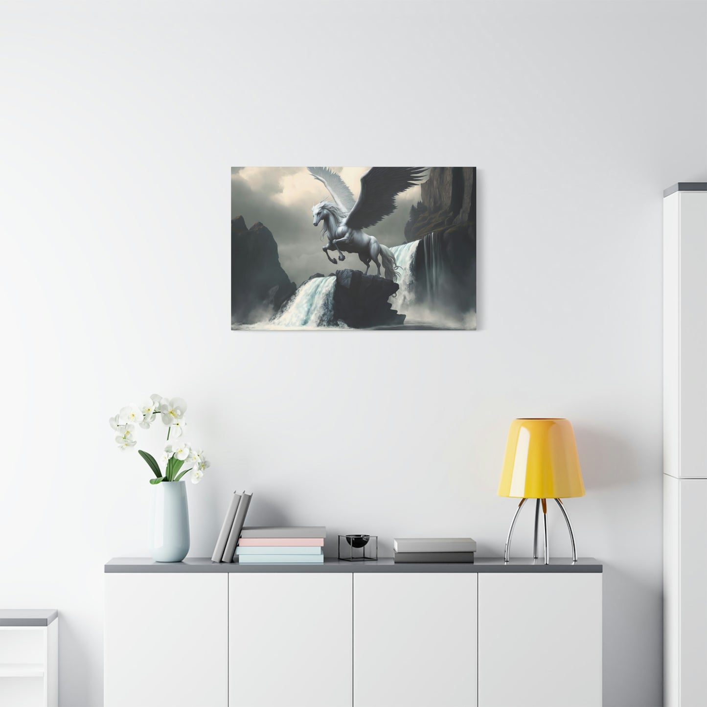 Pegasus Spreads Wings - Matte Canvas, Stretched, 1.25"