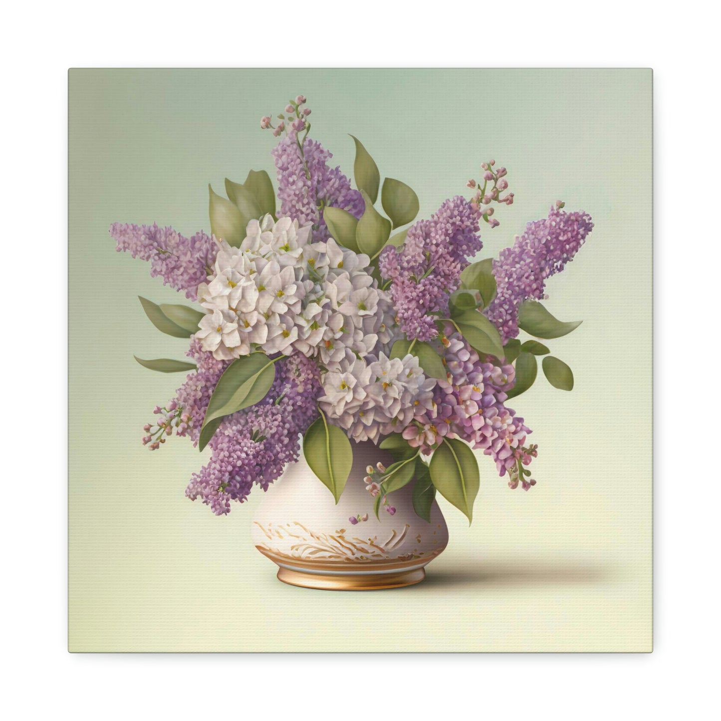 Lilacs In a Vase - Matte Canvas, Stretched, 1.25"
