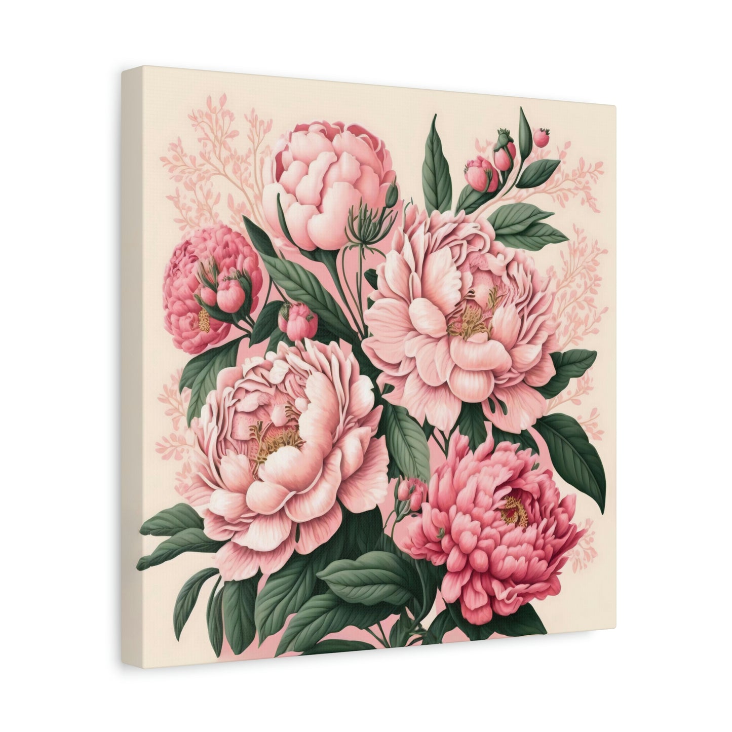 Pink Peony - Matte Canvas, Stretched, 1.25"