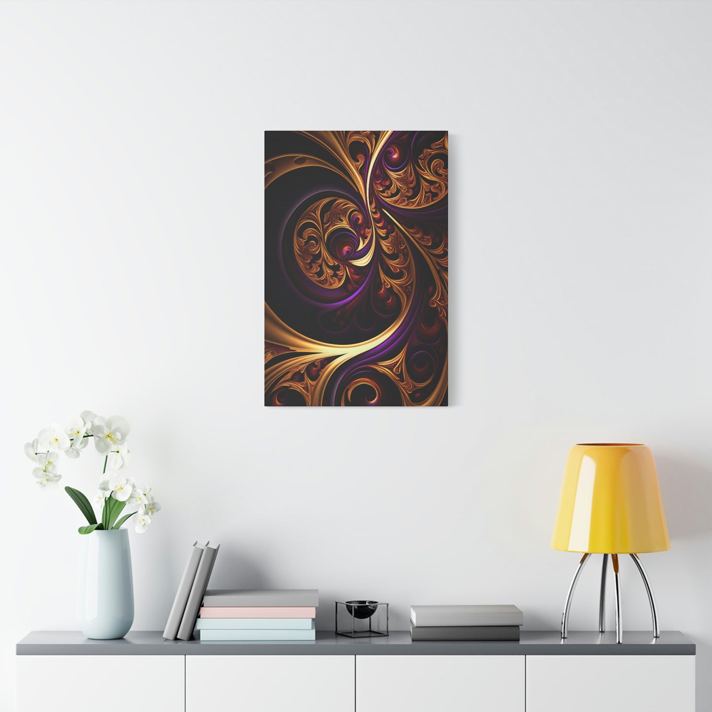 Gilded Swirls - Matte Canvas, Stretched, 1.25"
