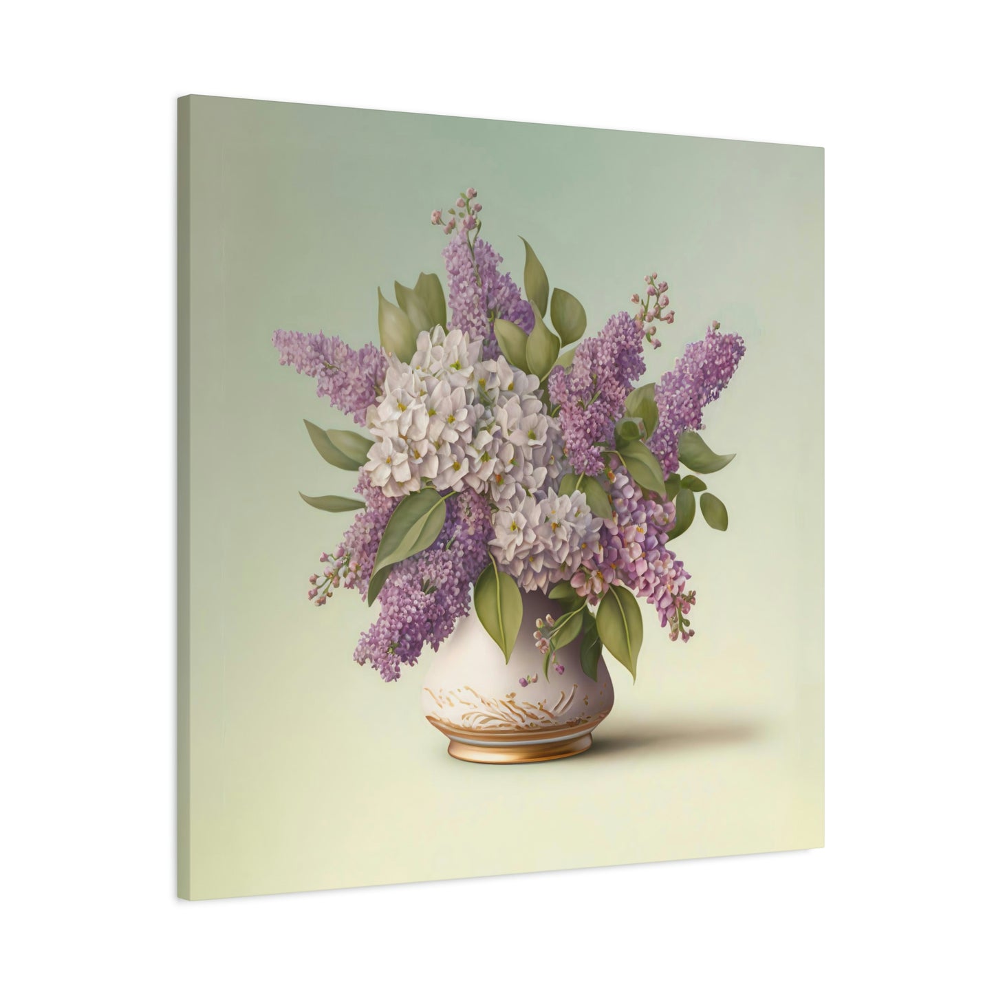 Lilacs In a Vase - Matte Canvas, Stretched, 1.25"
