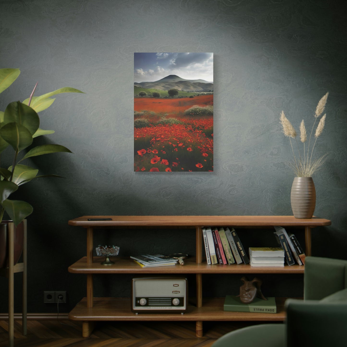 Poppy Field - Matte Canvas, Stretched, 1.25"