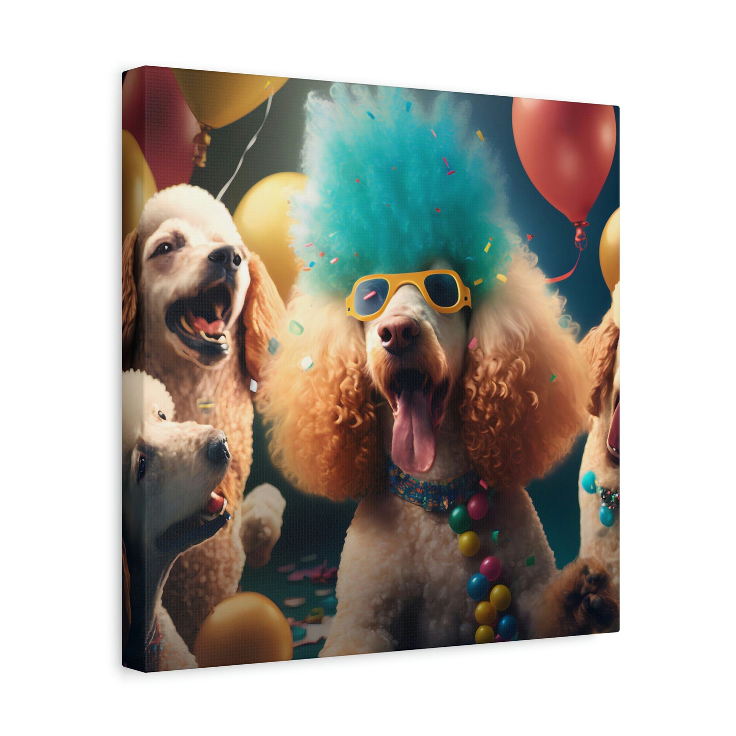 Poodle Party - Matte Canvas