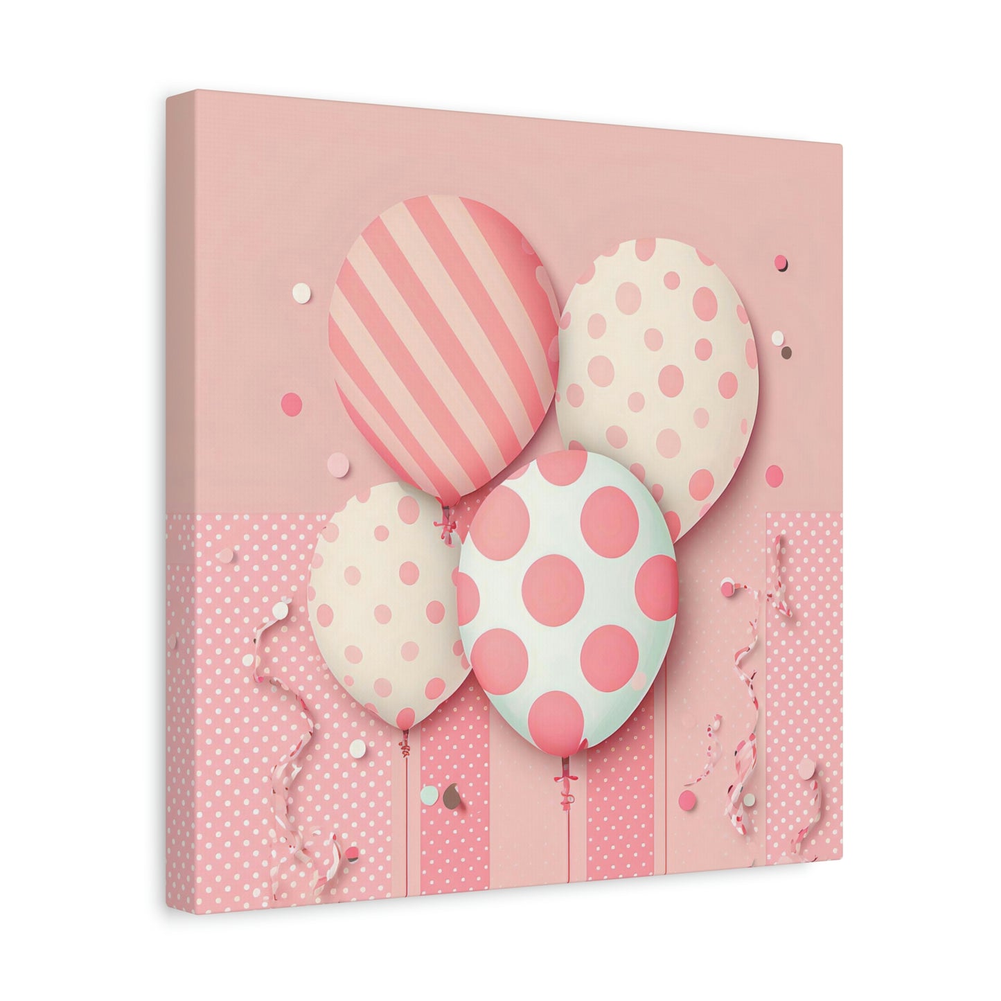 Pink Balloon Adventure - Matte Canvas, Stretched, 1.25"