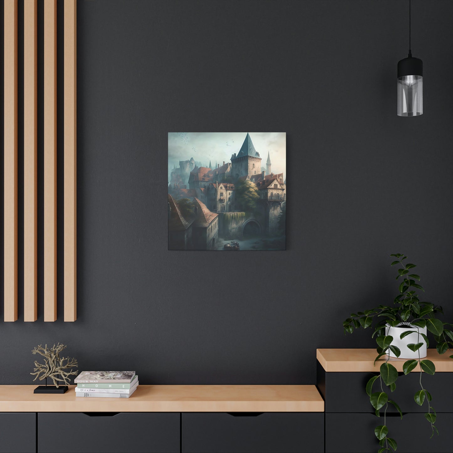 Castle Townscape - Matte Canvas, Stretched, 1.25"