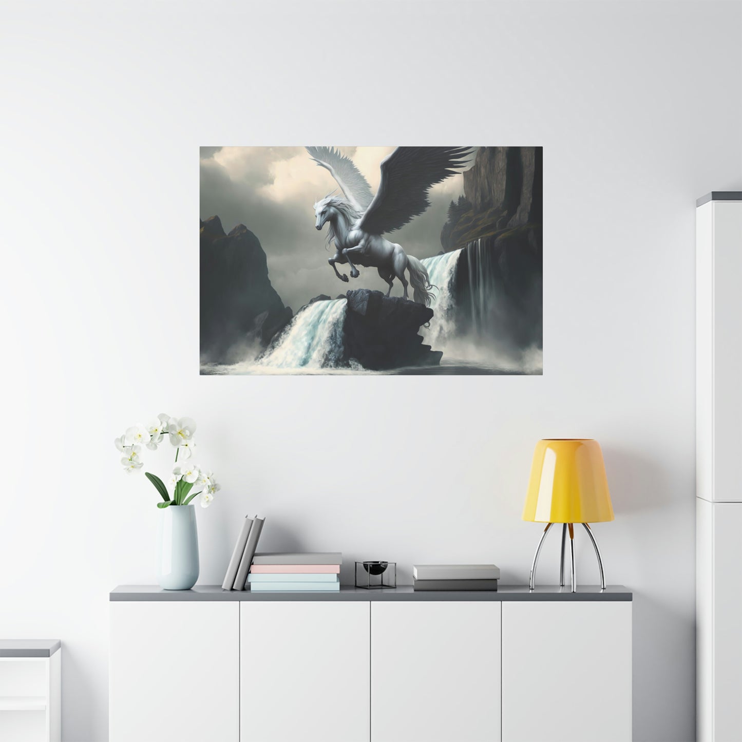 Pegasus Spreads Wings - Matte Canvas, Stretched, 1.25"