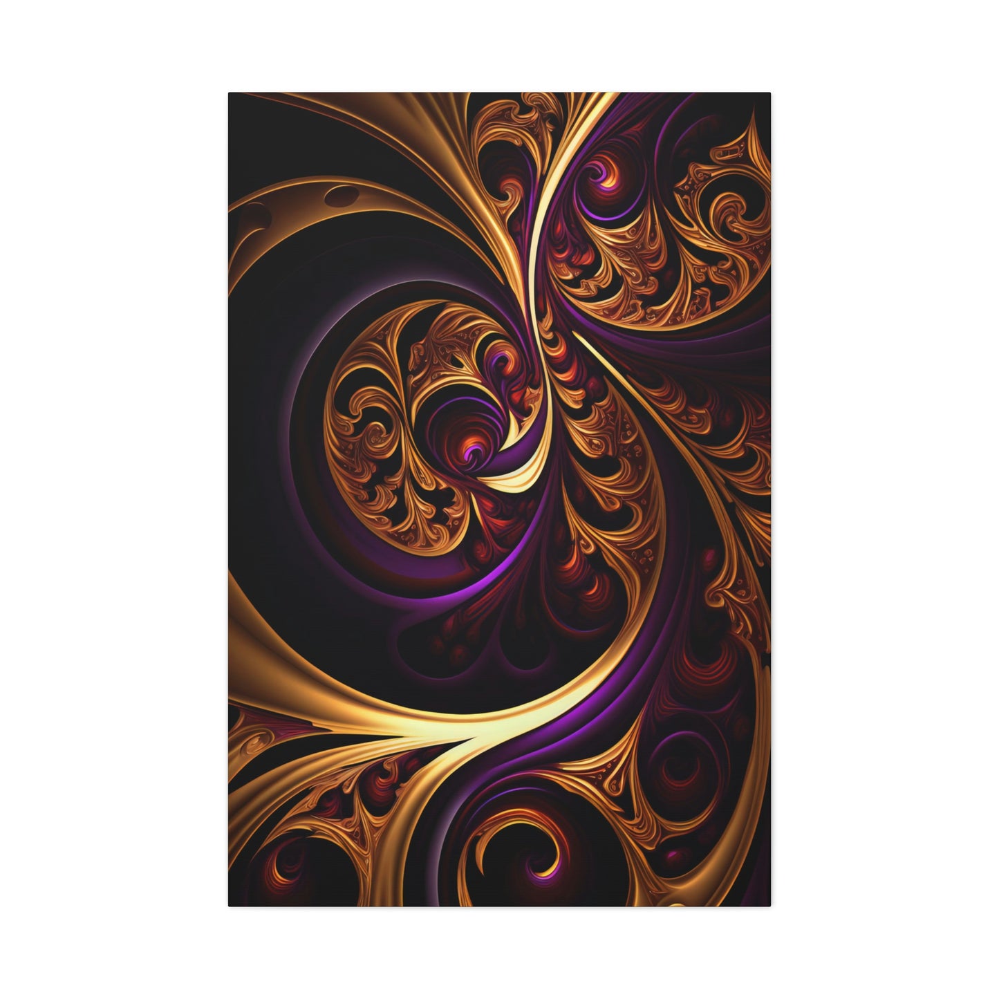 Gilded Swirls - Matte Canvas, Stretched, 1.25"