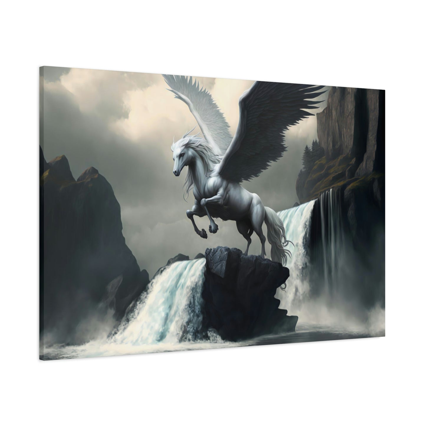 Pegasus Spreads Wings - Matte Canvas, Stretched, 1.25"