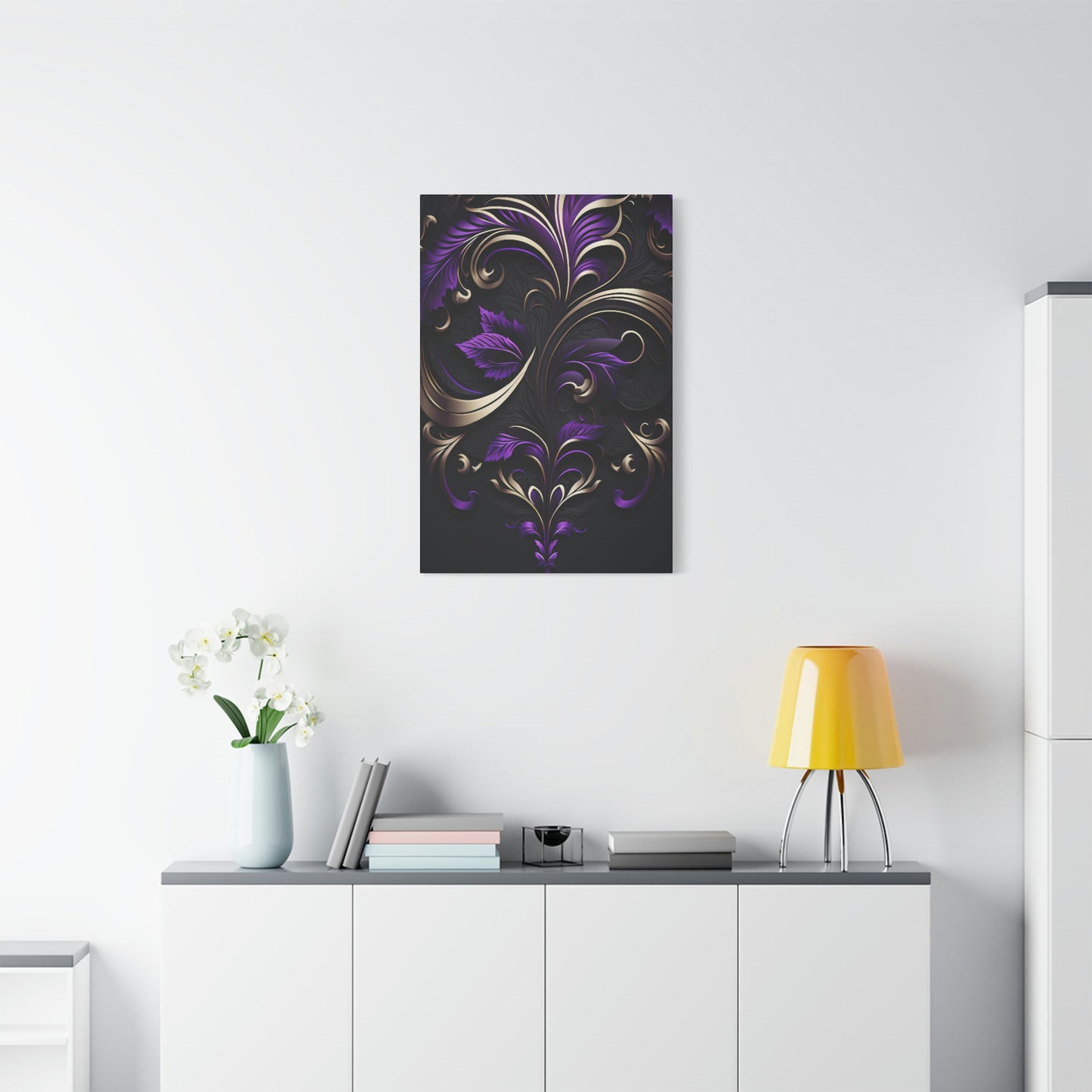 Purple Twilight on Ebony - Matte Canvas, Stretched, 1.25"