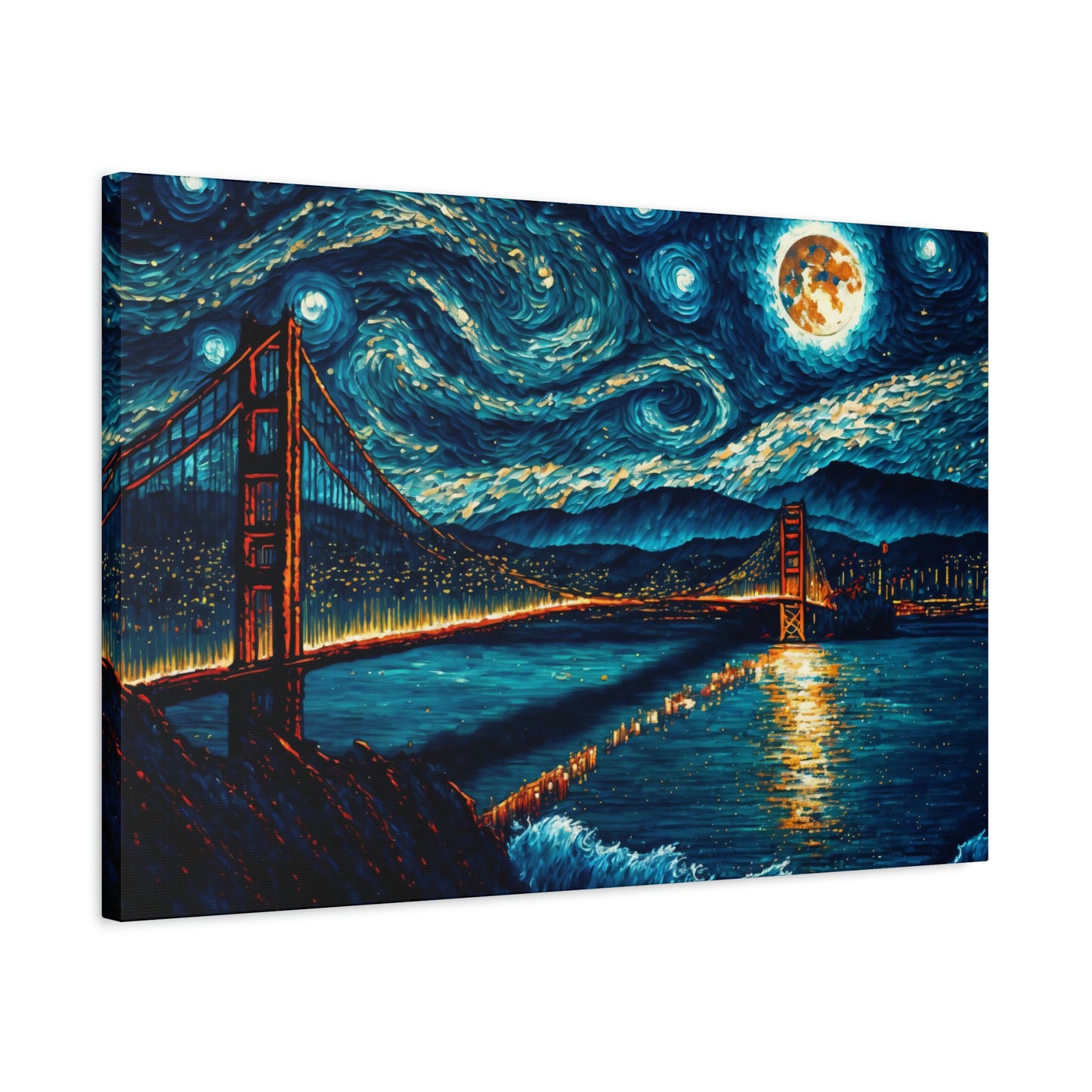 Starry Francisco - Matte Canvas, Stretched, 1.25"