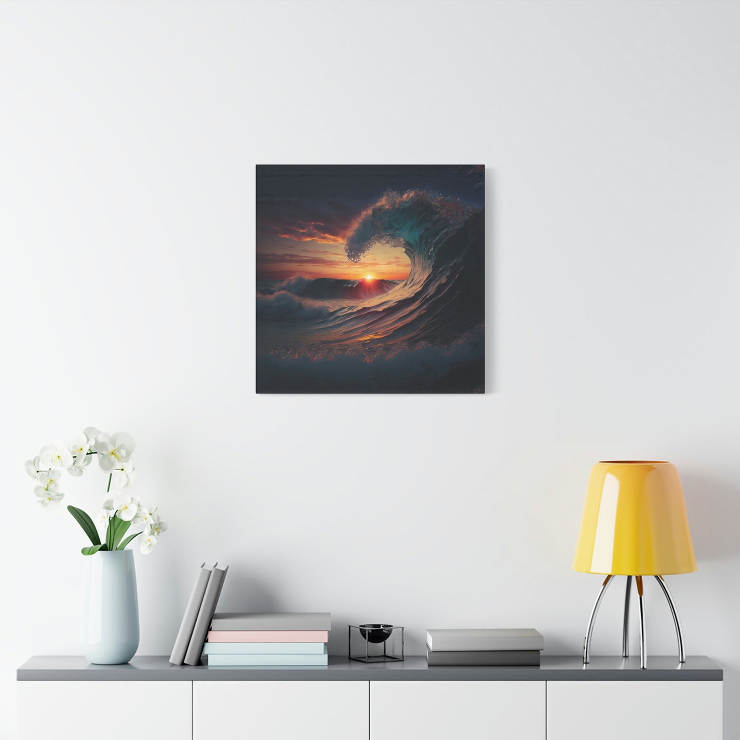 Sunset Waves - Matte Canvas, Stretched, 1.25"