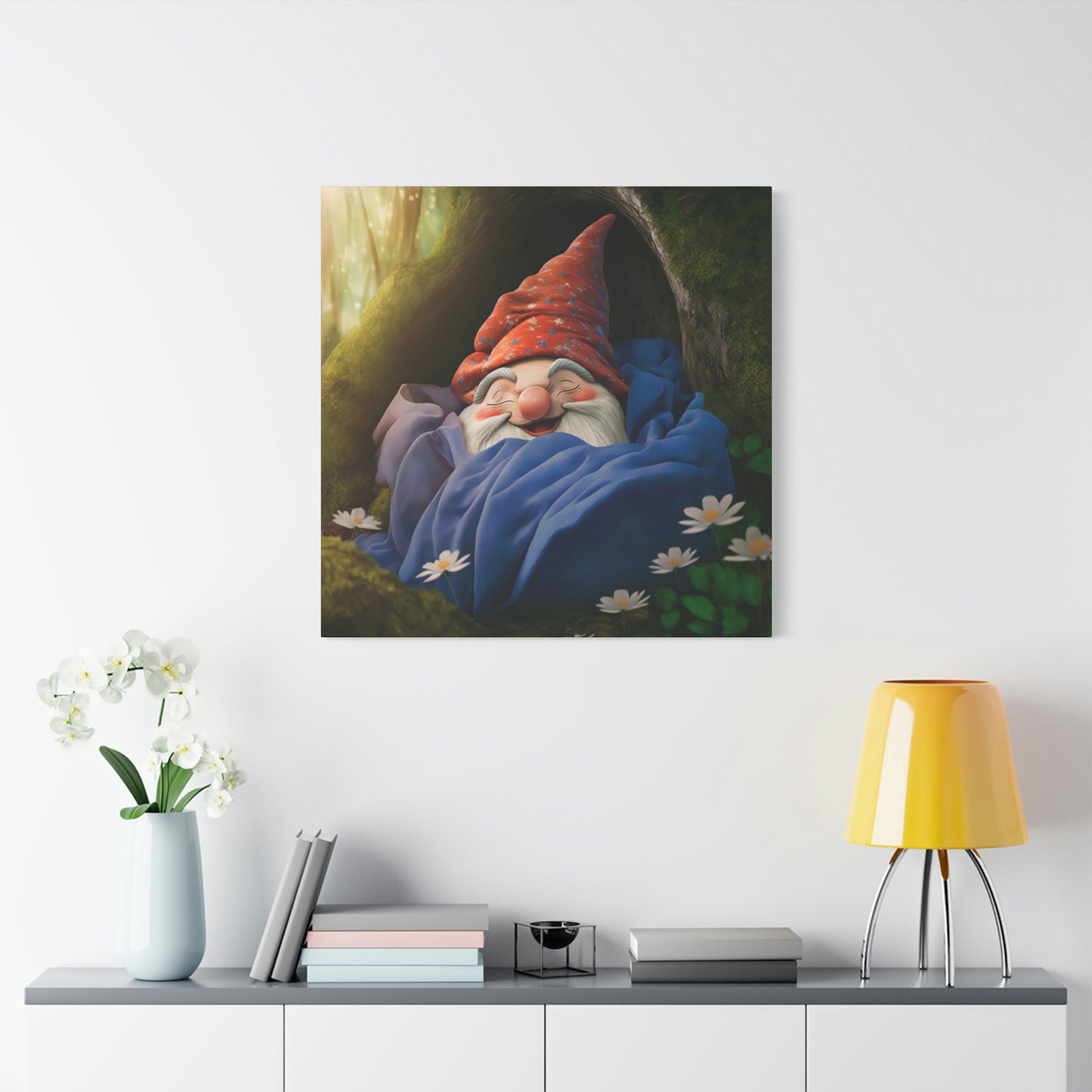 Sleeping Gnome - Matte Canvas, Stretched, 1.25"