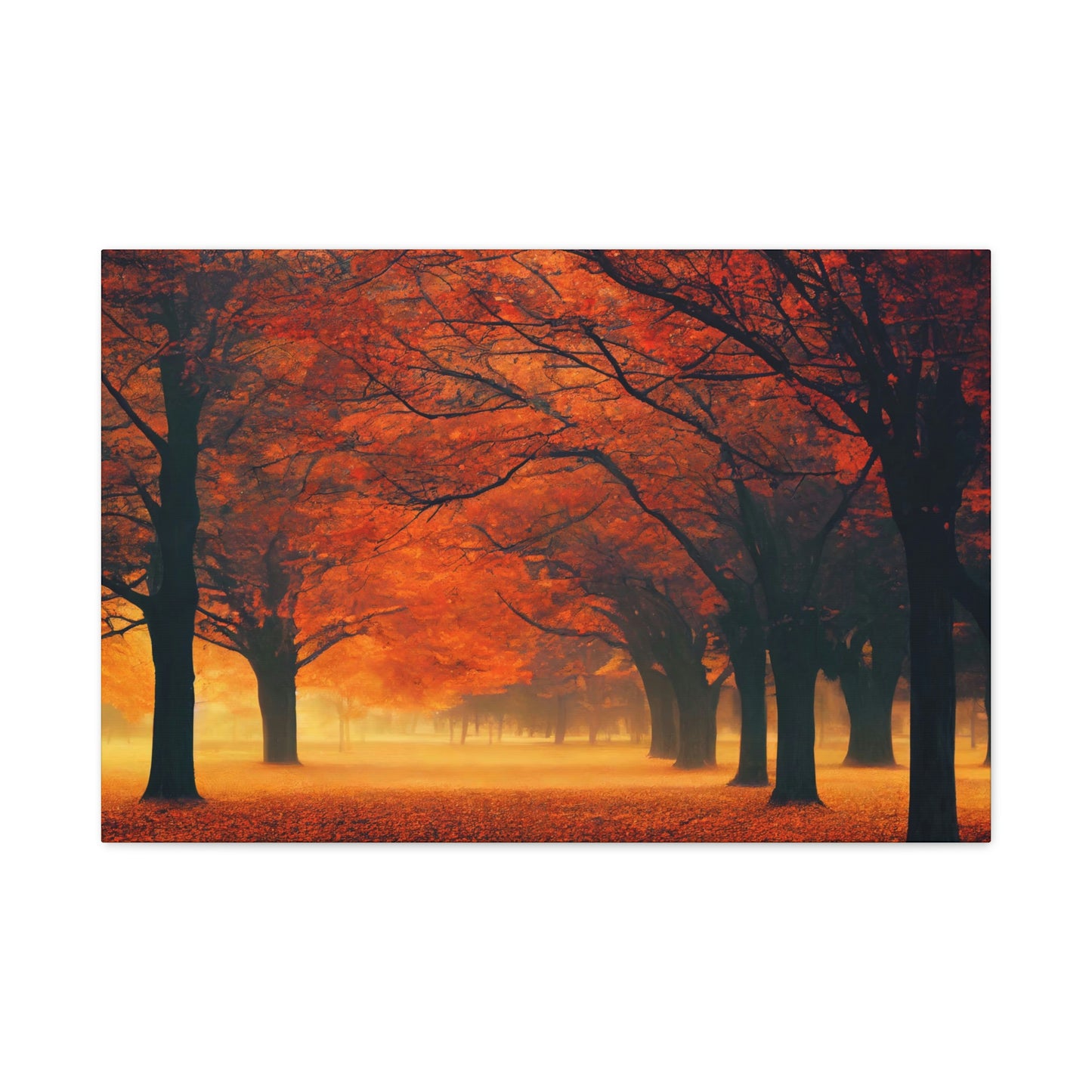 Park Alley in Fall - Matte Canvas, Stretched, 1.25"