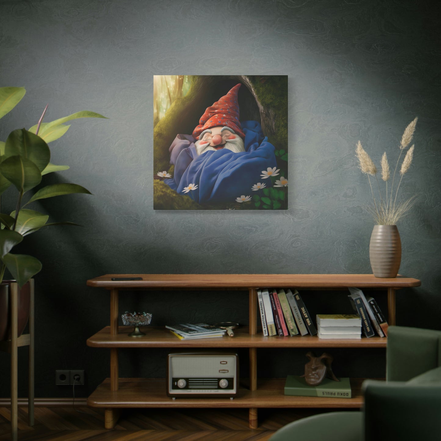 Sleeping Gnome - Matte Canvas, Stretched, 1.25"