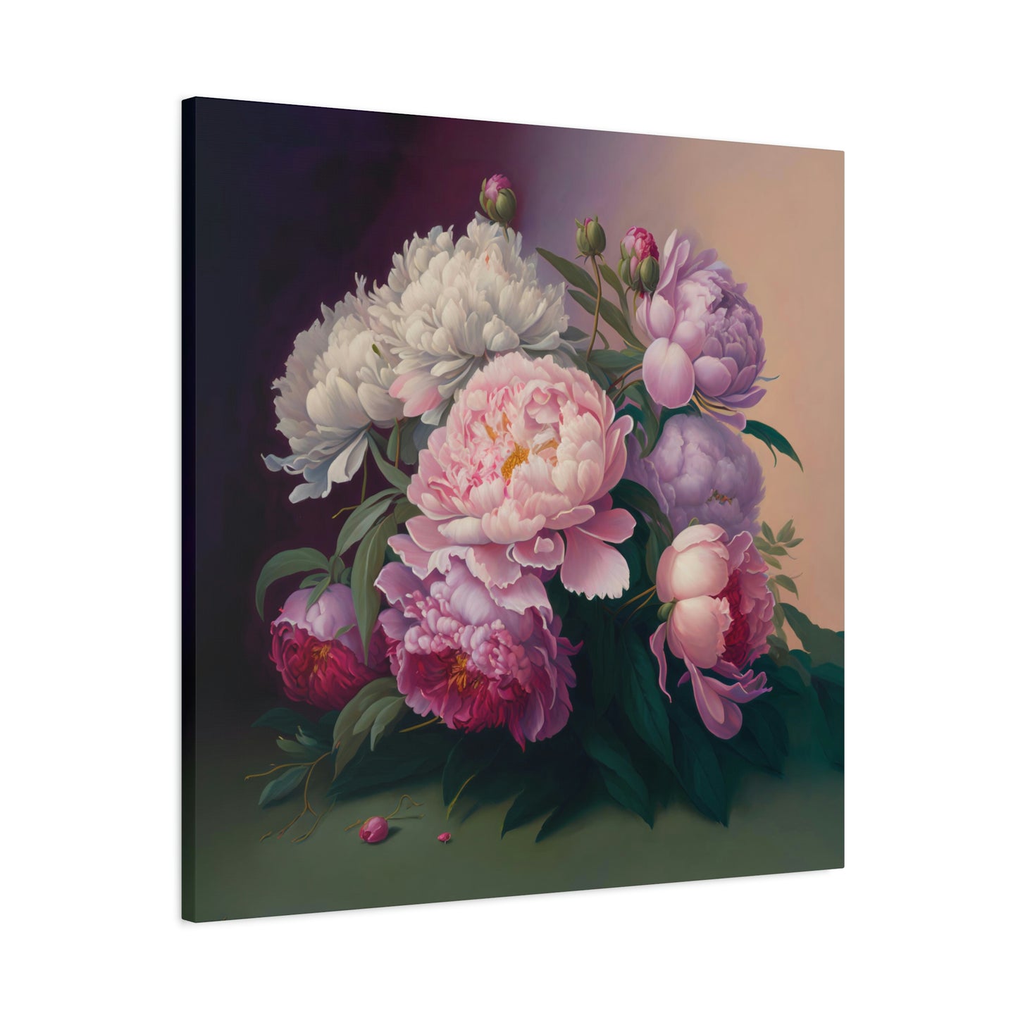 Ripe Peony - Matte Canvas, Stretched, 1.25"