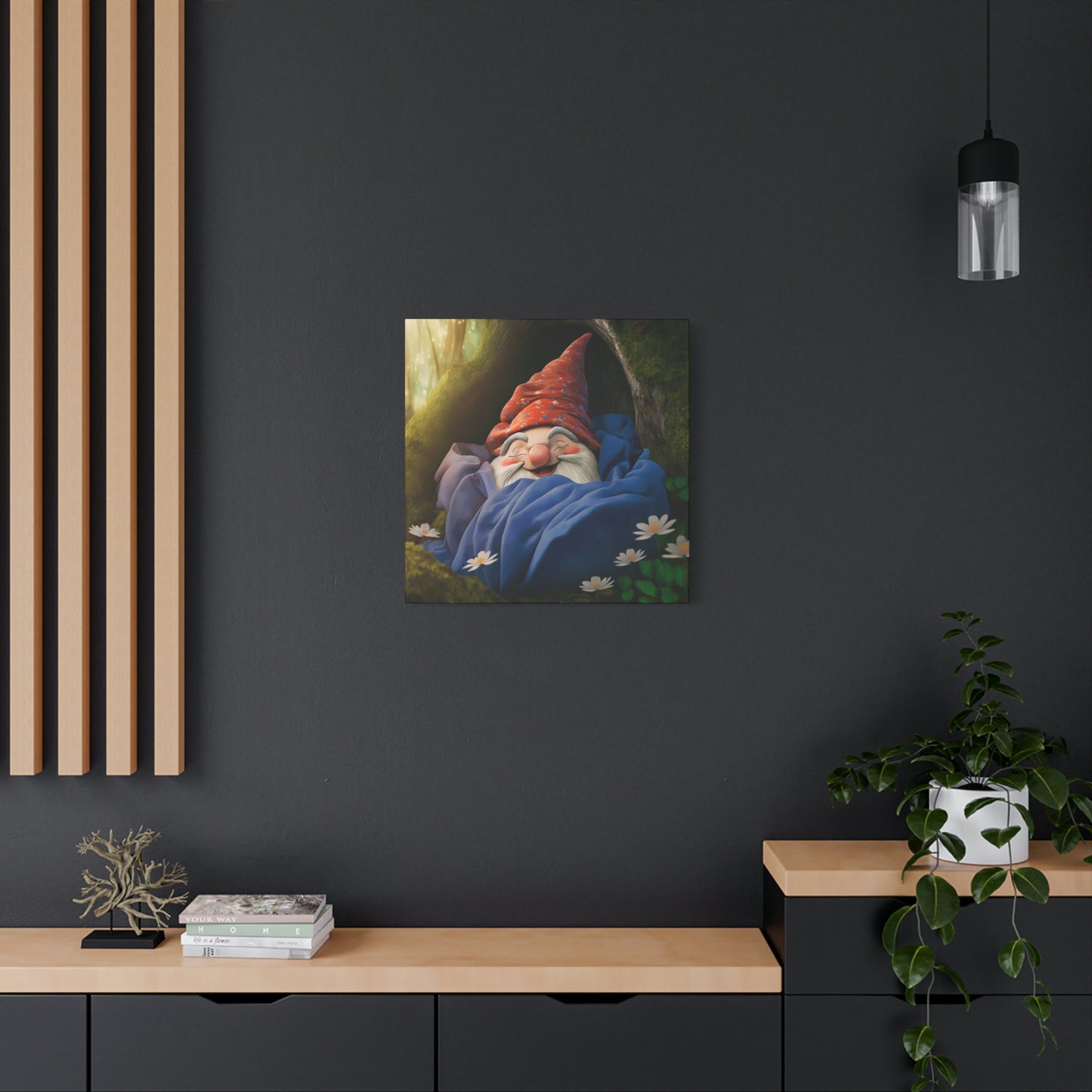 Sleeping Gnome - Matte Canvas, Stretched, 1.25"