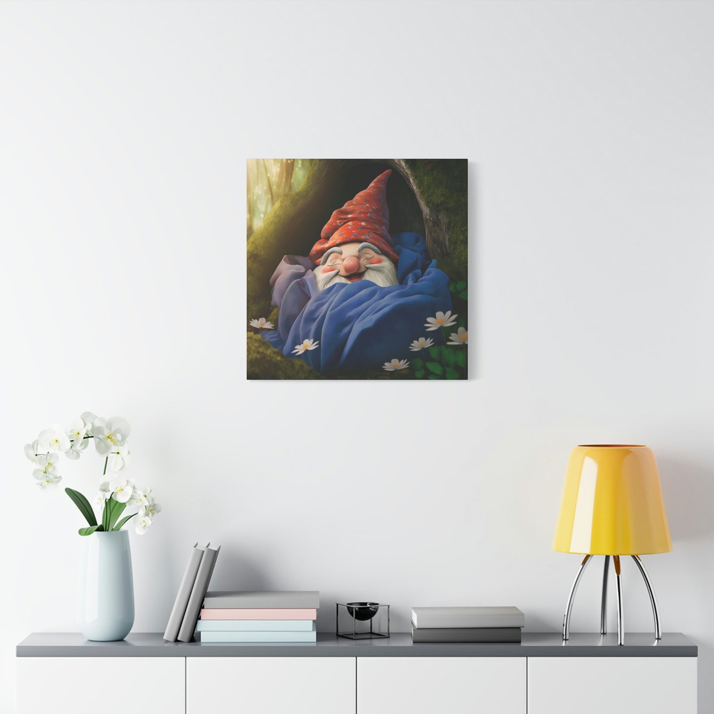 Sleeping Gnome - Matte Canvas, Stretched, 1.25"