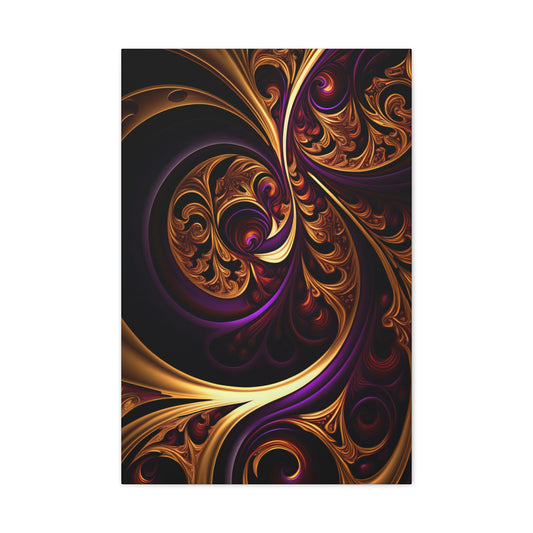 Gilded Swirls - Matte Canvas, Stretched, 1.25"