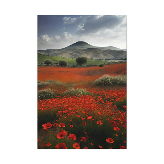 Poppy Field - Matte Canvas, Stretched, 1.25"