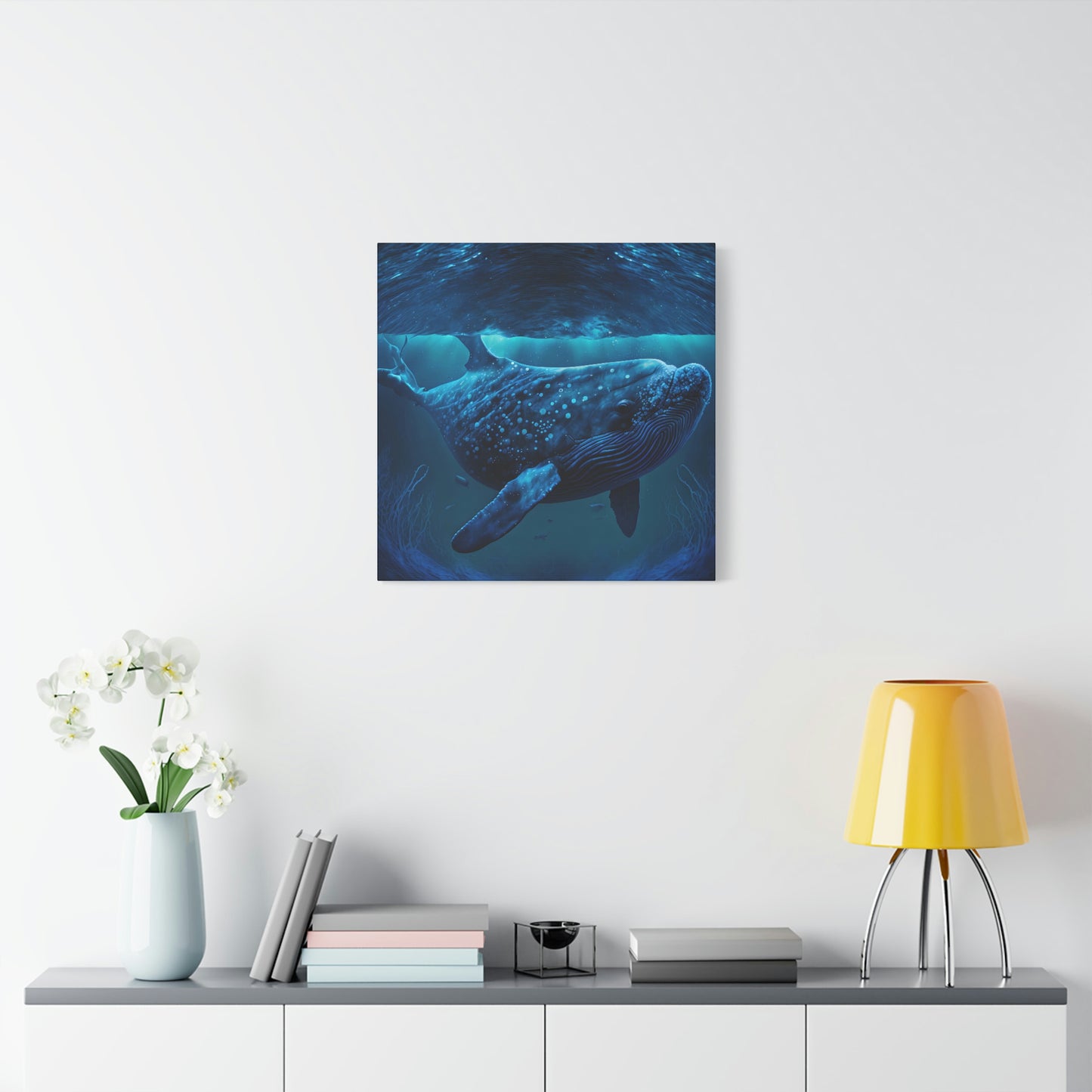 Blue Underwater - Matte Canvas, Stretched, 1.25"