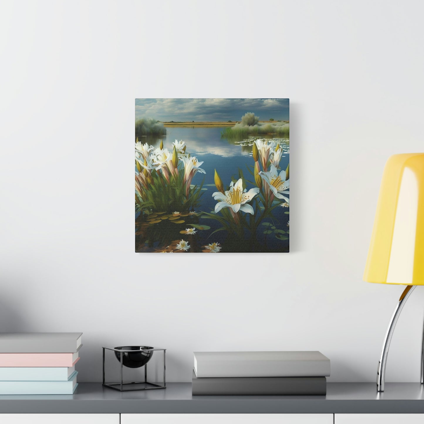 Lilies on a Lake - Matte Canvas, Stretched, 1.25"