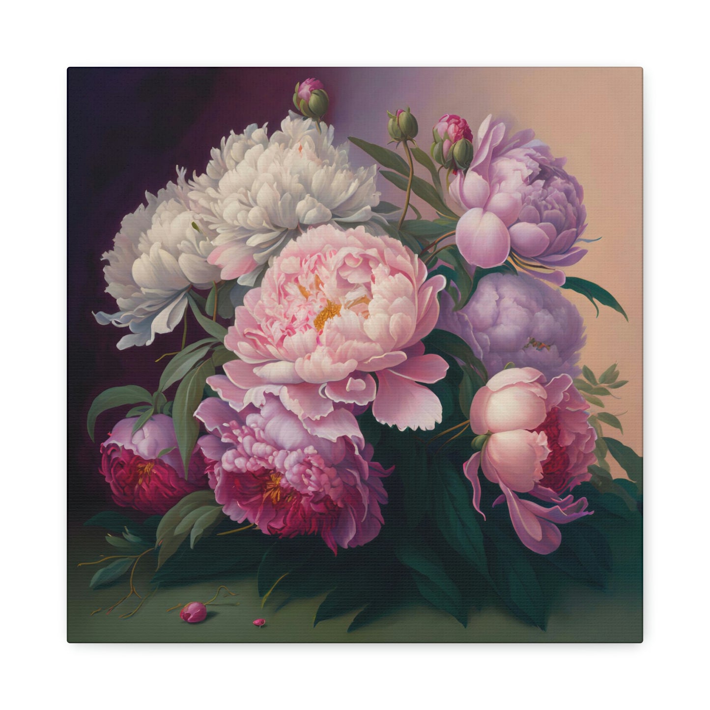 Ripe Peony - Matte Canvas, Stretched, 1.25"