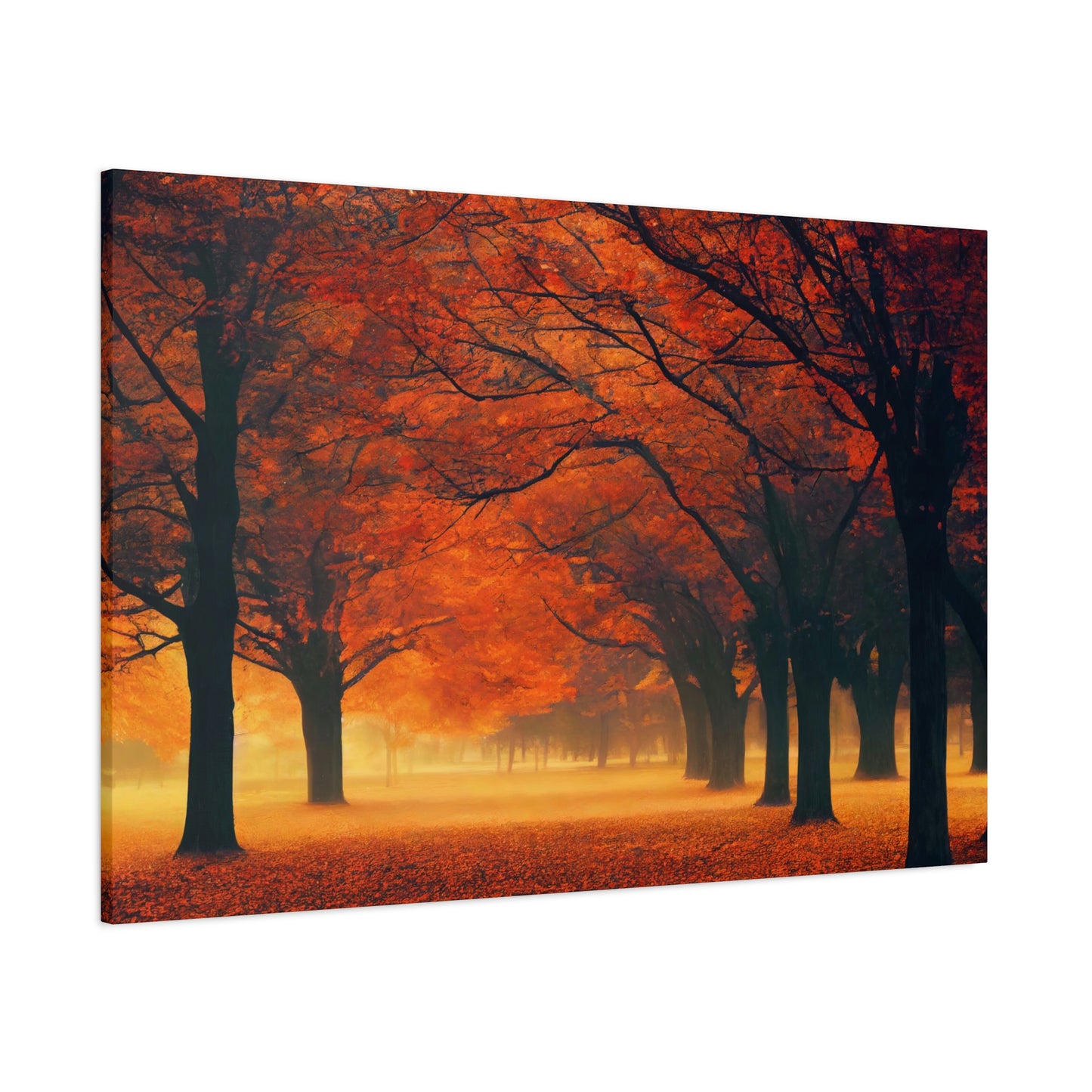 Park Alley in Fall - Matte Canvas, Stretched, 1.25"