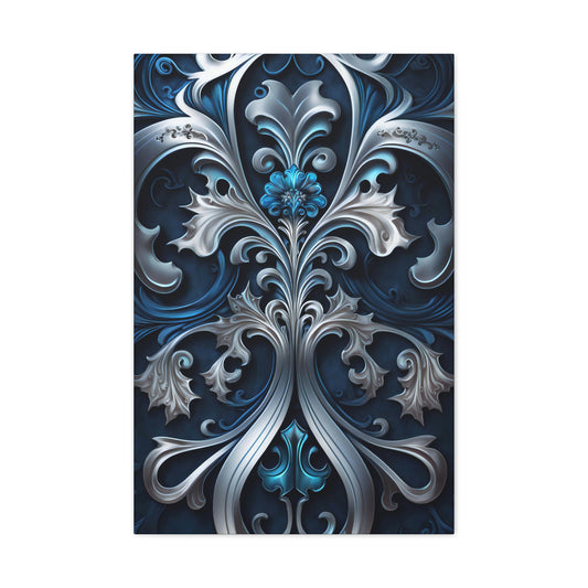 Midnight Silver Luster - Matte Canvas, Stretched, 1.25"