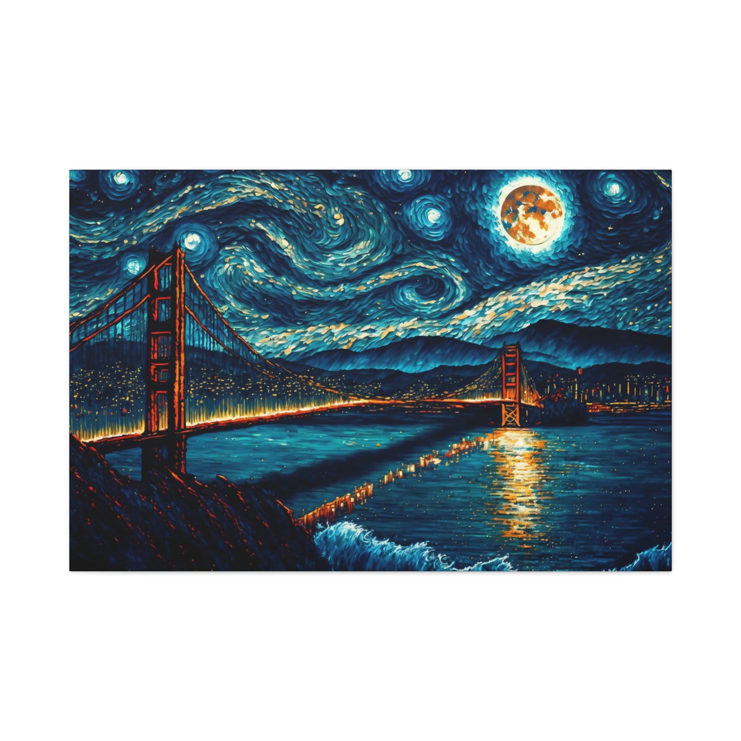 Starry Francisco - Matte Canvas, Stretched, 1.25"