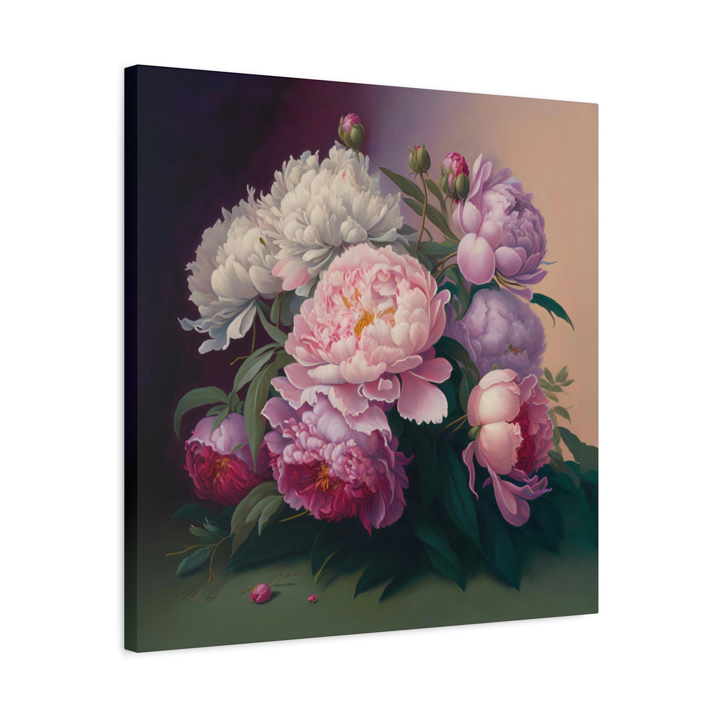 Ripe Peony - Matte Canvas, Stretched, 1.25"