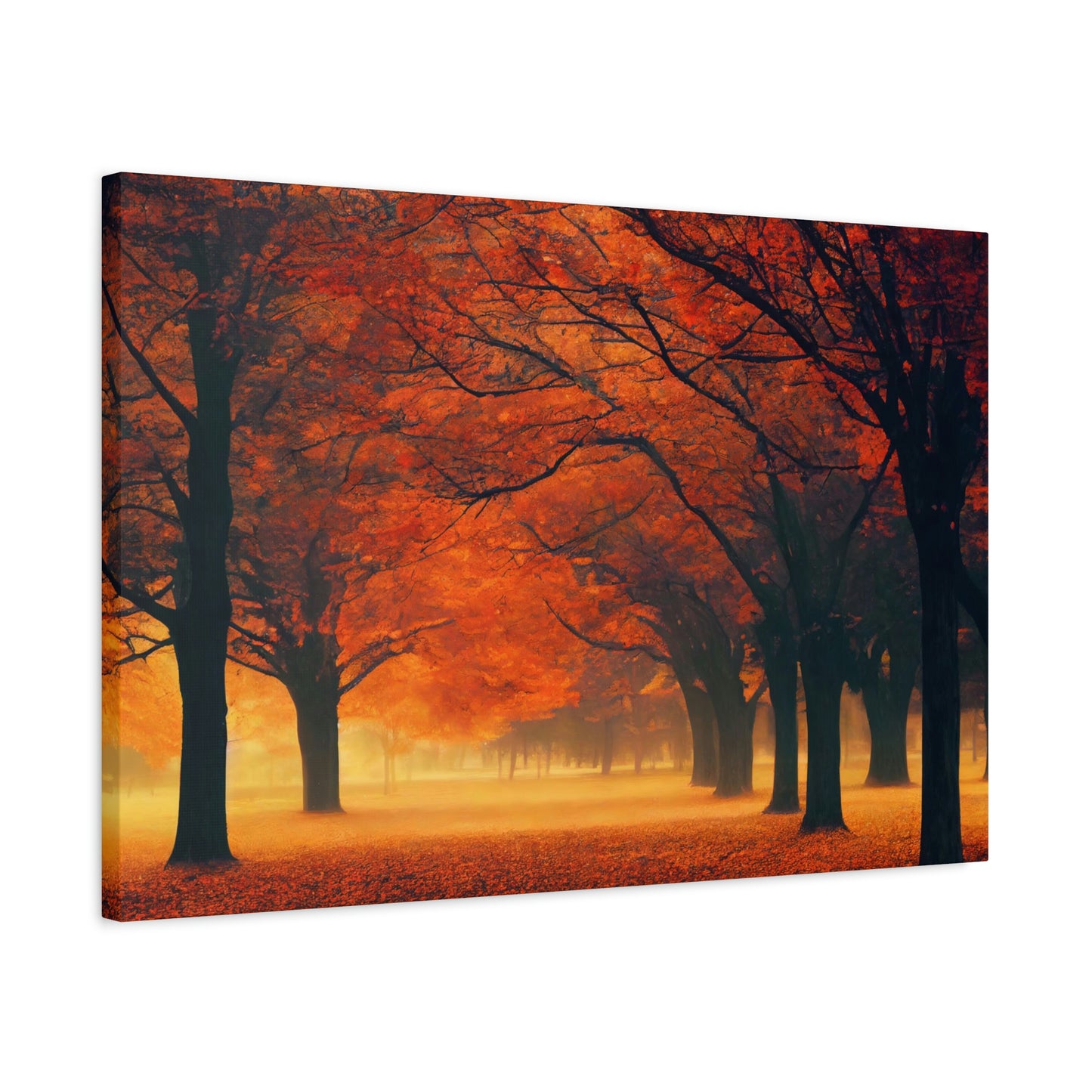 Park Alley in Fall - Matte Canvas, Stretched, 1.25"